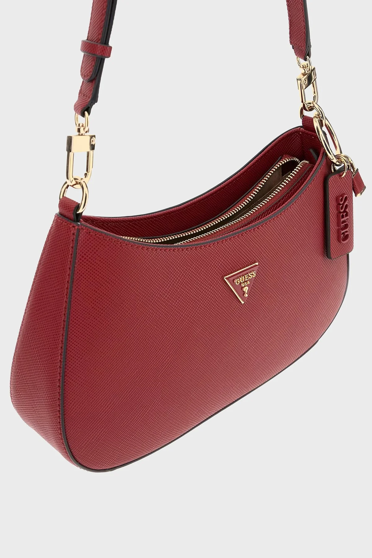 Guess Noelle Logolu Ayarlanabilir Omuz Askılı HWZG9672180 Bayan Çanta HWZG96 72180 GAR KİREMİT - 4