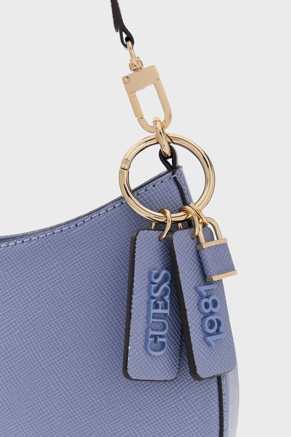 Guess Noelle Logolu Ayarlanabilir Omuz Askılı HWZG9672180 Bayan Çanta HWZG96 72180 GBU MAVİ - 4