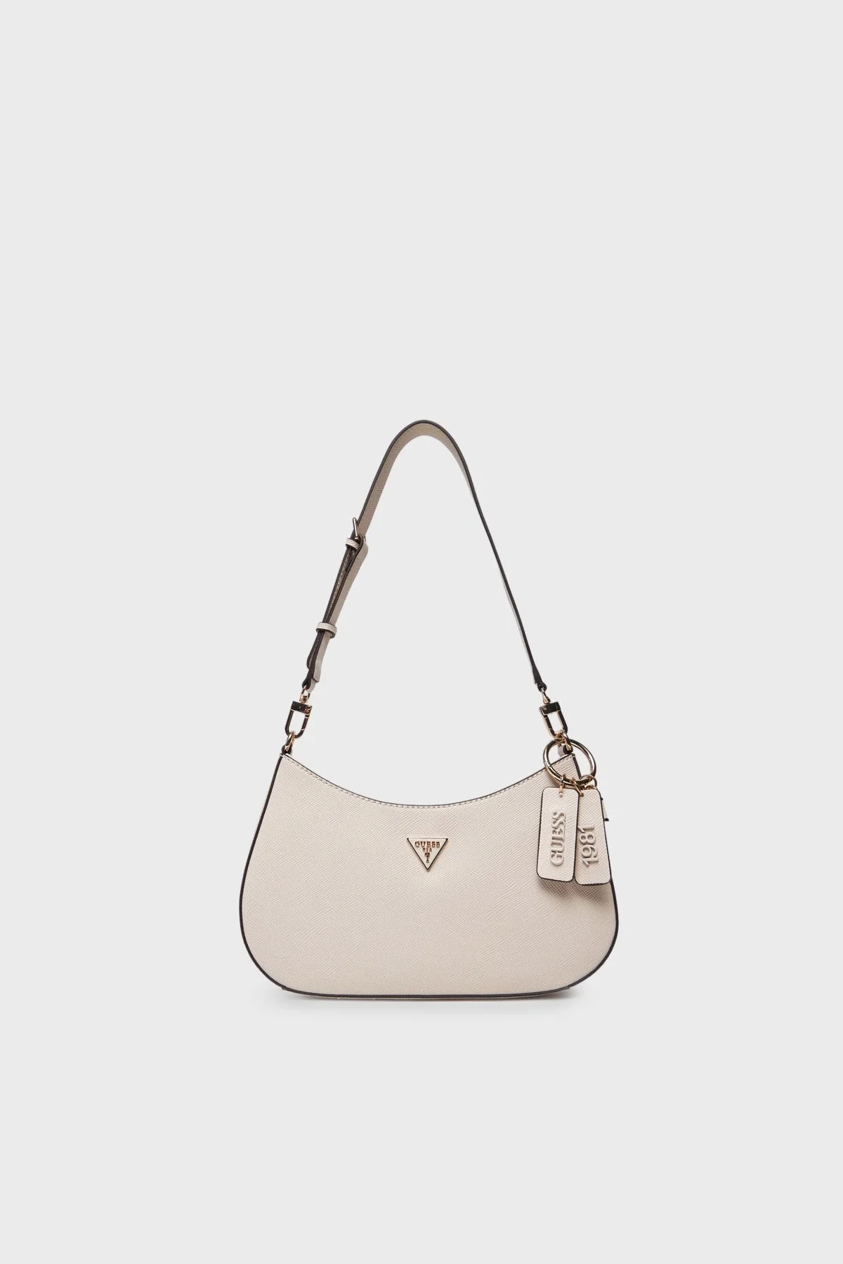 Guess Noelle Logolu Ayarlanabilir Omuz Askılı HWZG9672180 Bayan Çanta HWZG96 72180 TAU BEJ - 1