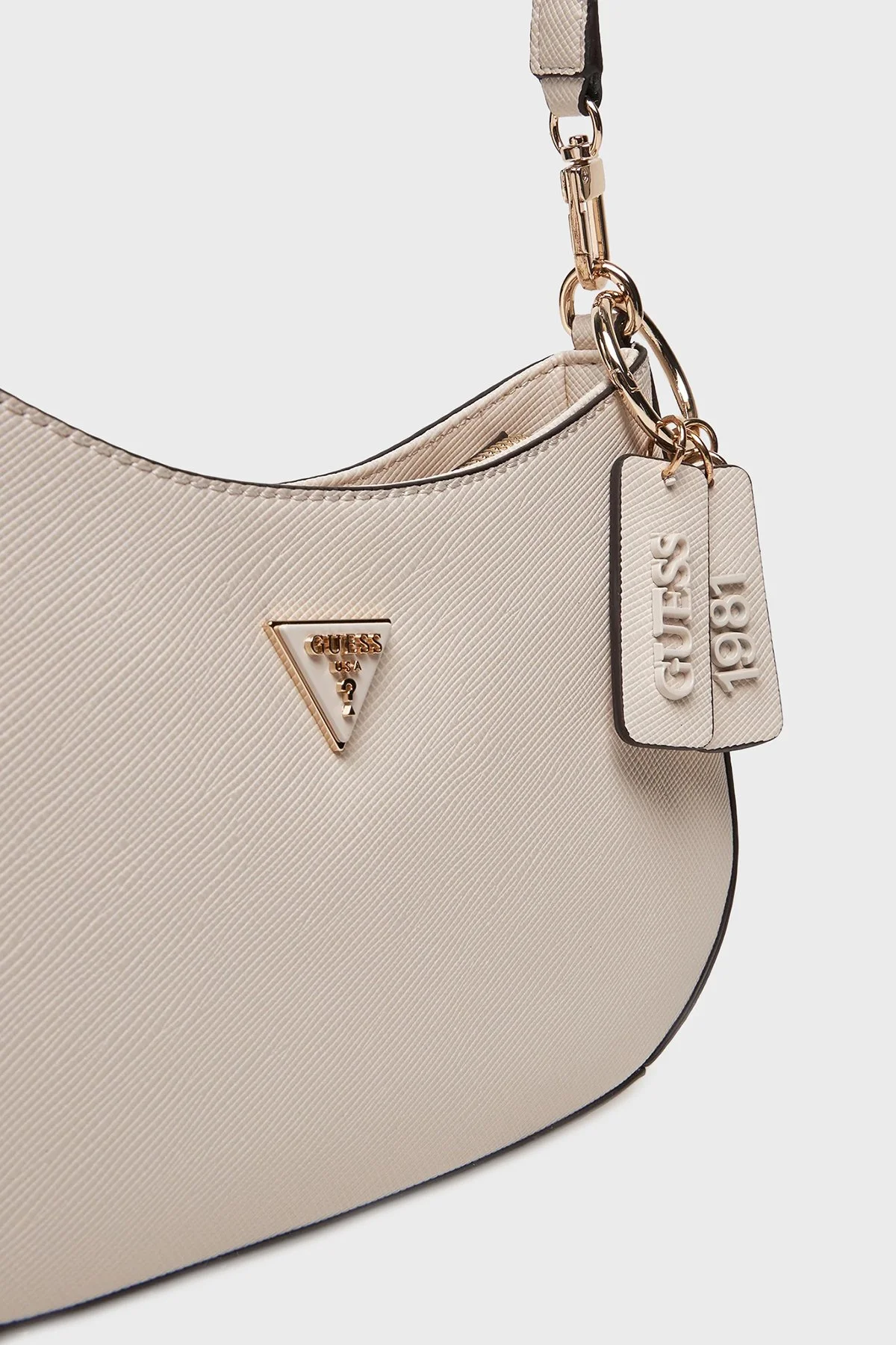 Guess Noelle Logolu Ayarlanabilir Omuz Askılı HWZG9672180 Bayan Çanta HWZG96 72180 TAU BEJ - 4