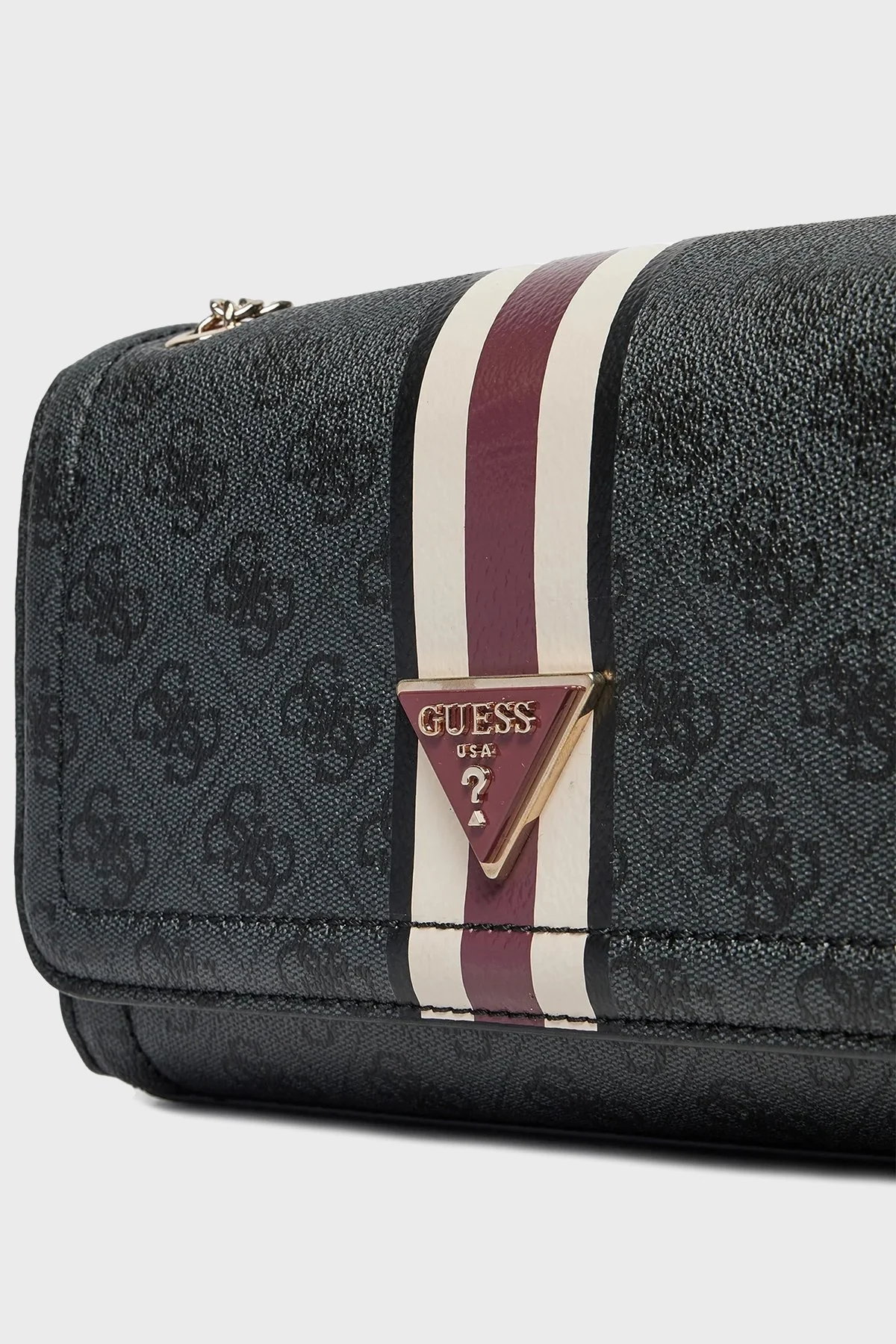 Guess Noelle Logolu Ayarlanabilir Zincir Askılı HWSS7879210 Bayan Çanta HWSS78 79210 CLO ANTRASİT - 4