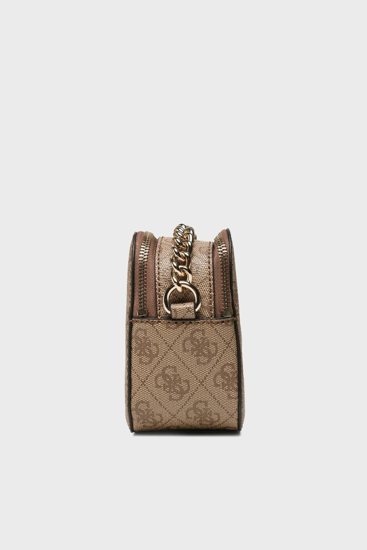 Guess Noelle Logolu Çapraz Zincirli Omuz Askılı Mini Bayan Çanta HWBG7879140 LTL KAHVE - 3