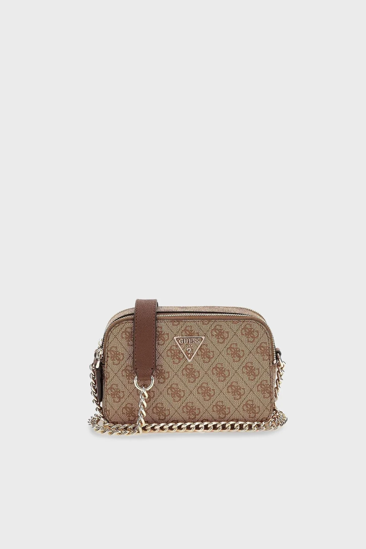 Guess Noelle Logolu Çapraz Zincirli Omuz Askılı Mini HWBG7879140LGW Bayan Çanta HWBG7879140 LGW KAHVE - 1