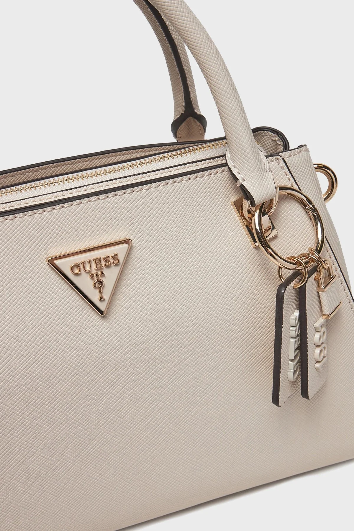 Guess Noelle Logolu Charmlı Çıkarılabilir Askılı HWZG7879070 Bayan Çanta HWZG78 79070 BON TAŞ - 9