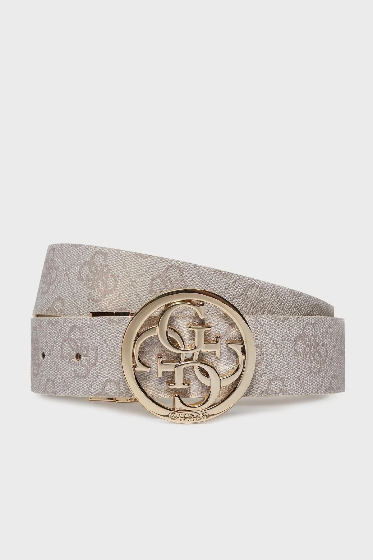 Guess Noelle Logolu Çift Taraflı BW9062P4135DVL Bayan Kemer BW9062P4135 DVL EKRU - 1