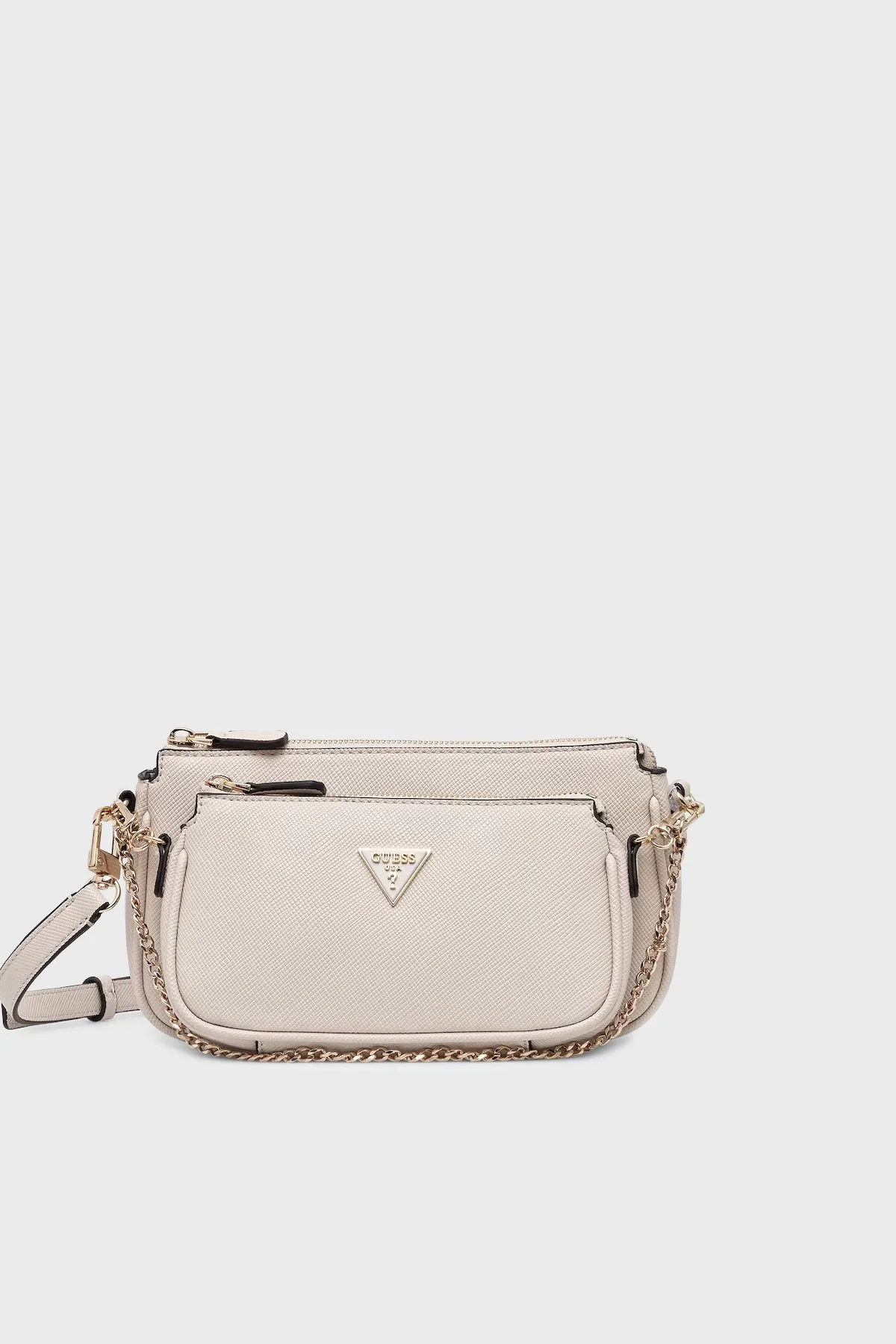 Guess Noelle Logolu Çıkarılabilir Akılı Zincir Detaylı HWZG9672710 Bayan Çanta HWZG96 72710 TAU KAHVE - 1