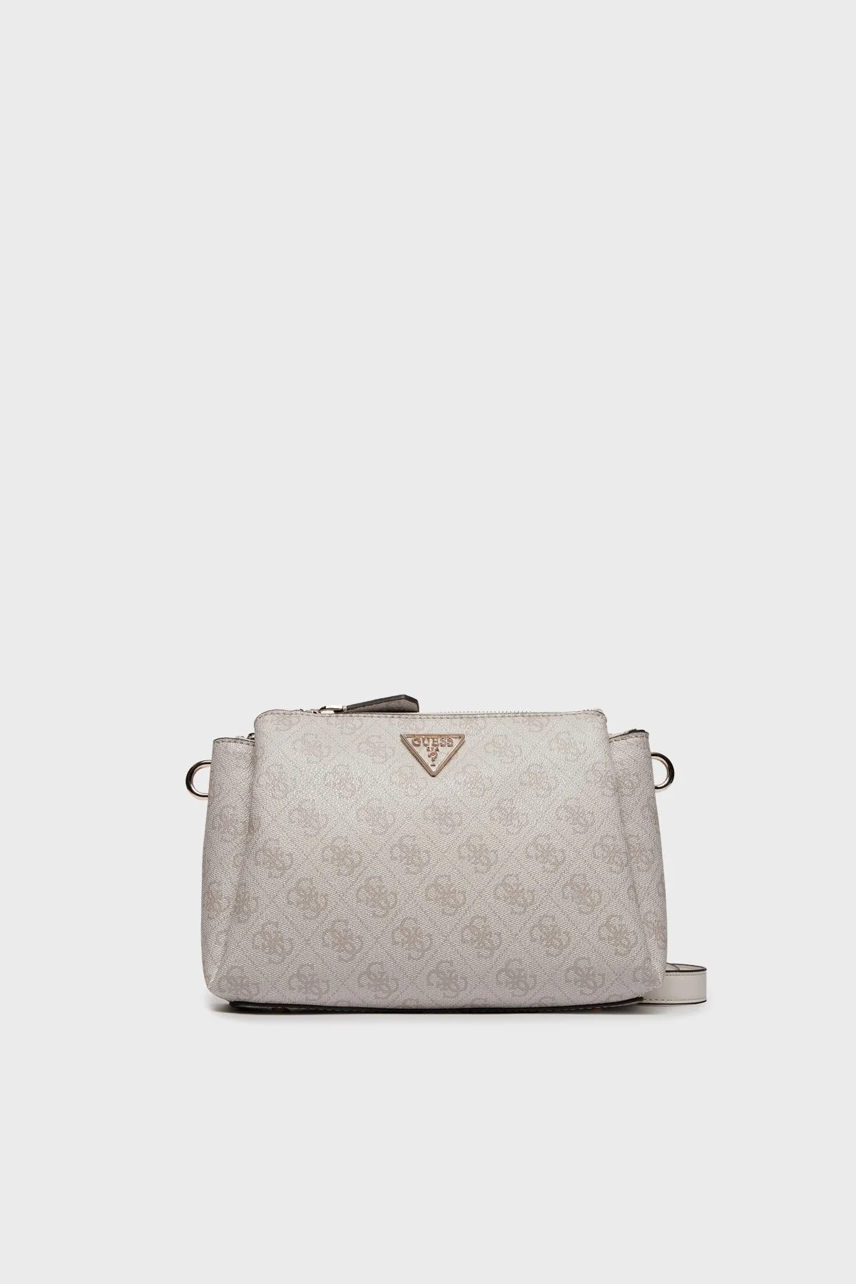 Guess Noelle Logolu Çıkarılabilir Askılı HWBD7879120 Bayan Çanta HWBD78 79120 DVL AÇIK GRİ - 1