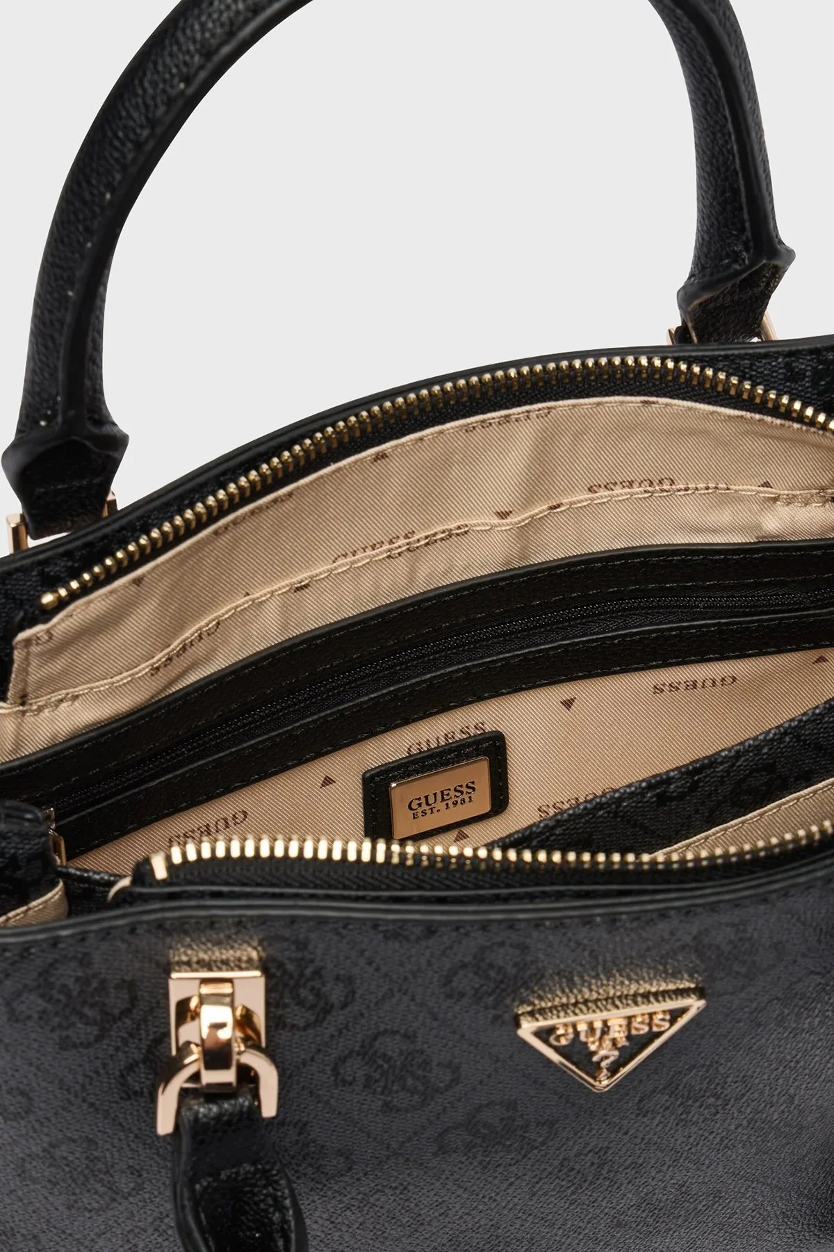 Guess Noelle Logolu Çıkarılabilir Askılı HWBG9672050CLO Bayan Çanta HWBG96 72050 CLO ANTRASİT - 6