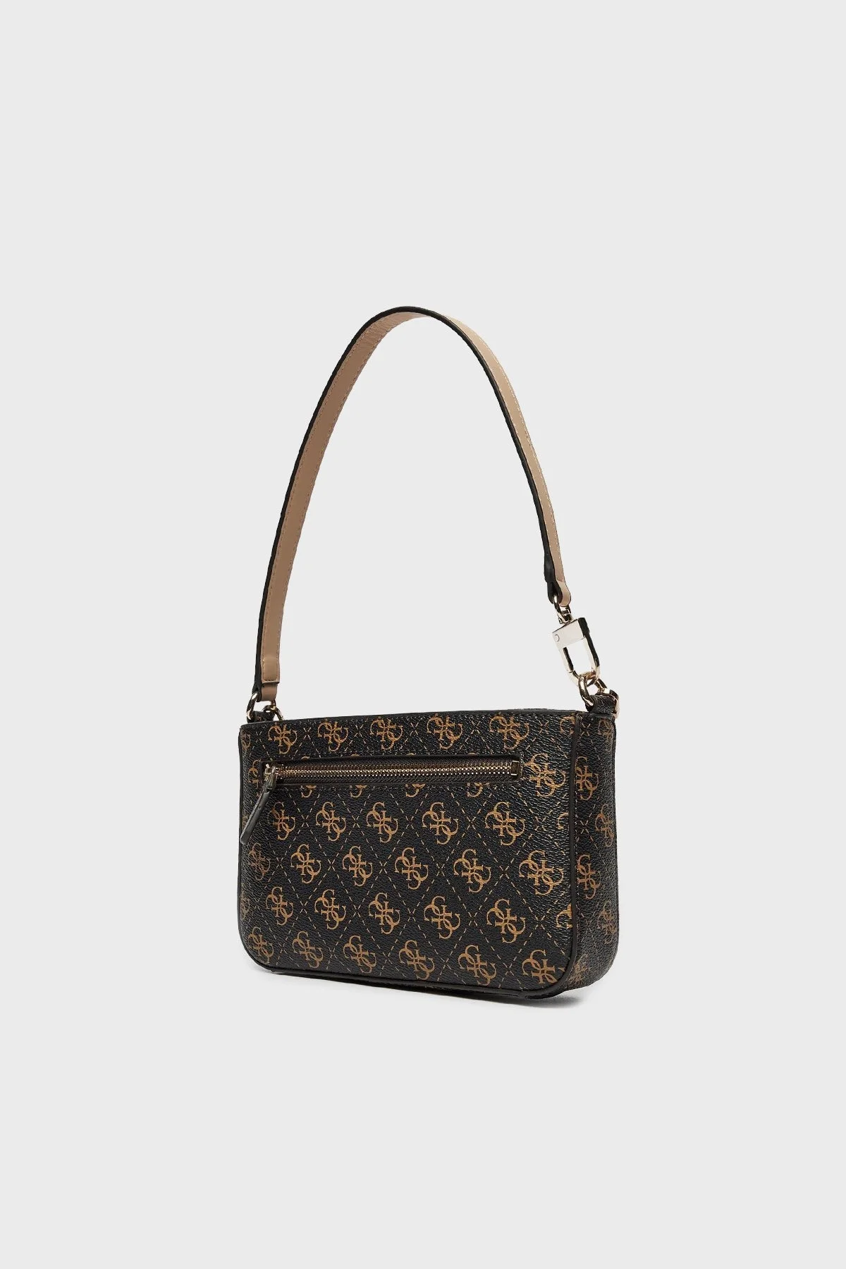 Guess Noelle Logolu Çıkarılabilir Askılı HWQS7879720 Bayan Çanta HWQS78 79720 BNL SİYAH-KAHVE - 4