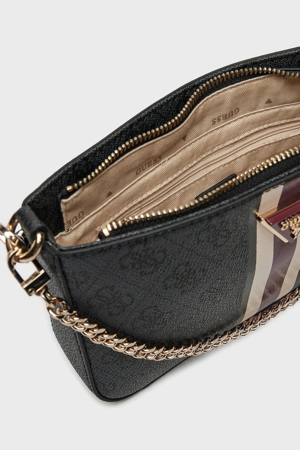 Guess Noelle Logolu Çıkarılabilir Askılı HWSS7879720 Bayan Çanta HWSS78 79720 CLO ANTRASİT - 3