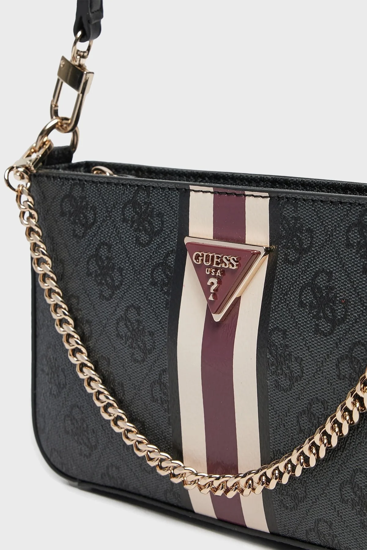 Guess Noelle Logolu Çıkarılabilir Askılı HWSS7879720 Bayan Çanta HWSS78 79720 CLO ANTRASİT - 4