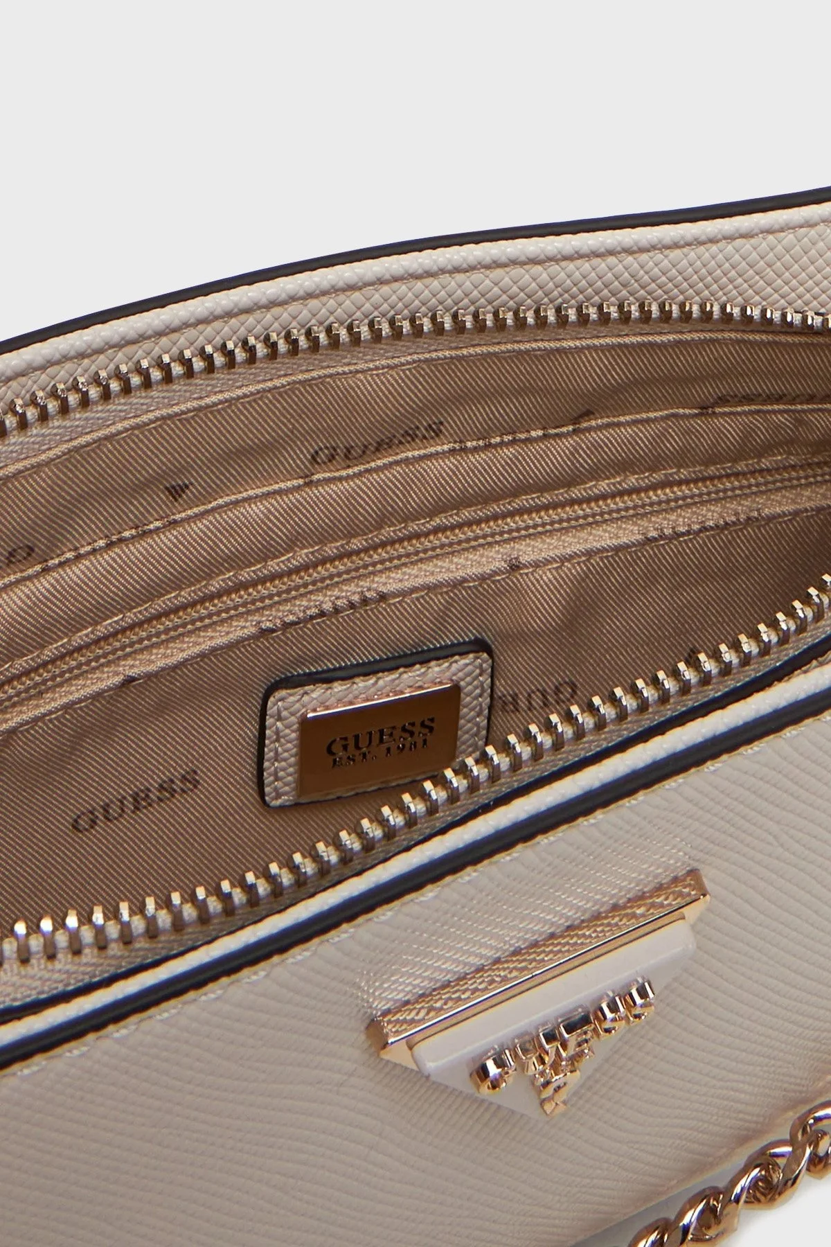 Guess Noelle Logolu Çıkarılabilir Askılı HWZG7879720 Bayan Çanta HWZG78 79720 BON TAŞ - 7