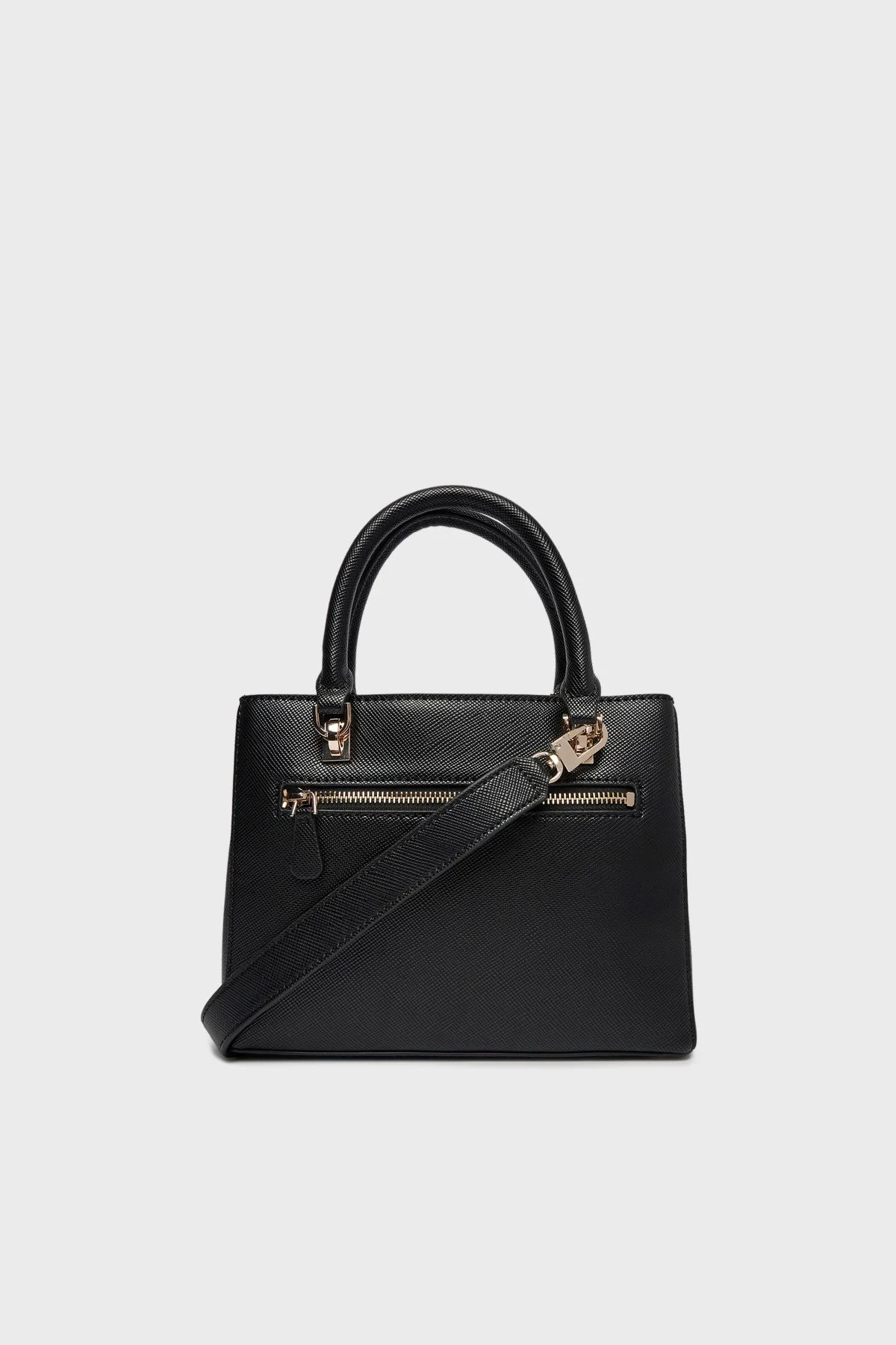 Guess Noelle Logolu Çıkarılabilir Askılı HWZG9672050 Bayan Çanta HWZG96 72050 BLA SİYAH - 3