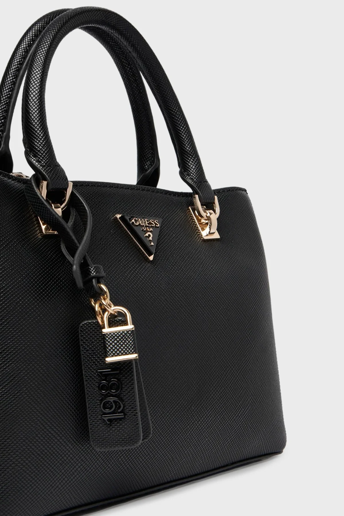 Guess Noelle Logolu Çıkarılabilir Askılı HWZG9672050 Bayan Çanta HWZG96 72050 BLA SİYAH - 4