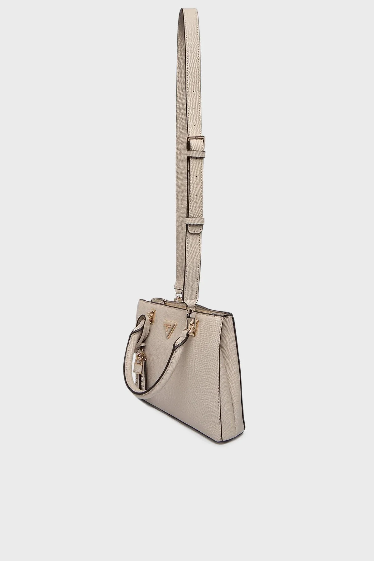 Guess Noelle Logolu Çıkarılabilir Askılı HWZG9672050 Bayan Çanta HWZG96 72050 TAU BEJ - 4