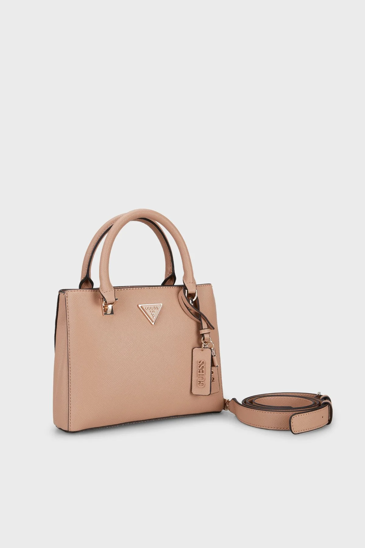 Guess Noelle Logolu Çıkarılabilir Askılı HWZG9672050 Kadın Çanta HWZG96 72050 BEI Bej - 3