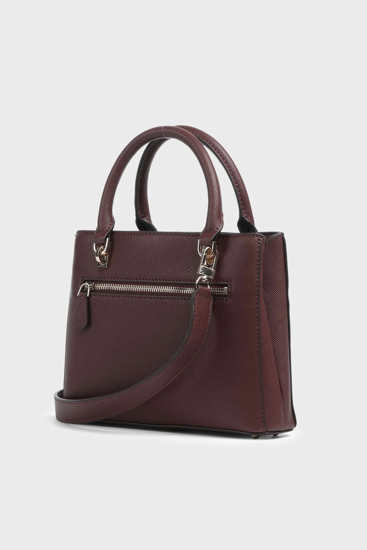 Guess Noelle Logolu Çıkarılabilir Askılı HWZG9672050 Kadın Çanta HWZG96 72050 BUR Bordo - 3
