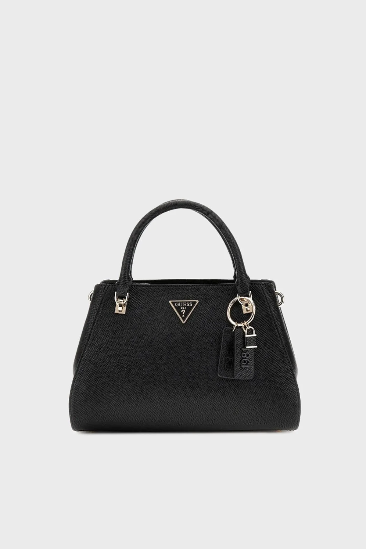 Guess Noelle Logolu Çıkarılabilir Askılı HWZG9672070 Bayan Çanta HWZG96 72070 BLA SİYAH - 1