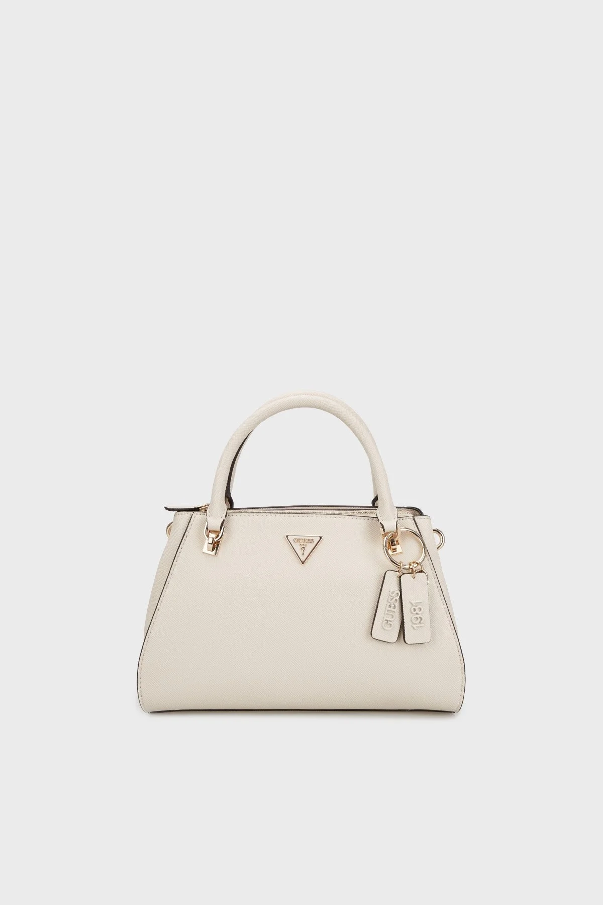 Guess Noelle Logolu Çıkarılabilir Askılı HWZG9672070 Bayan Çanta HWZG96 72070 BON EKRU - 1