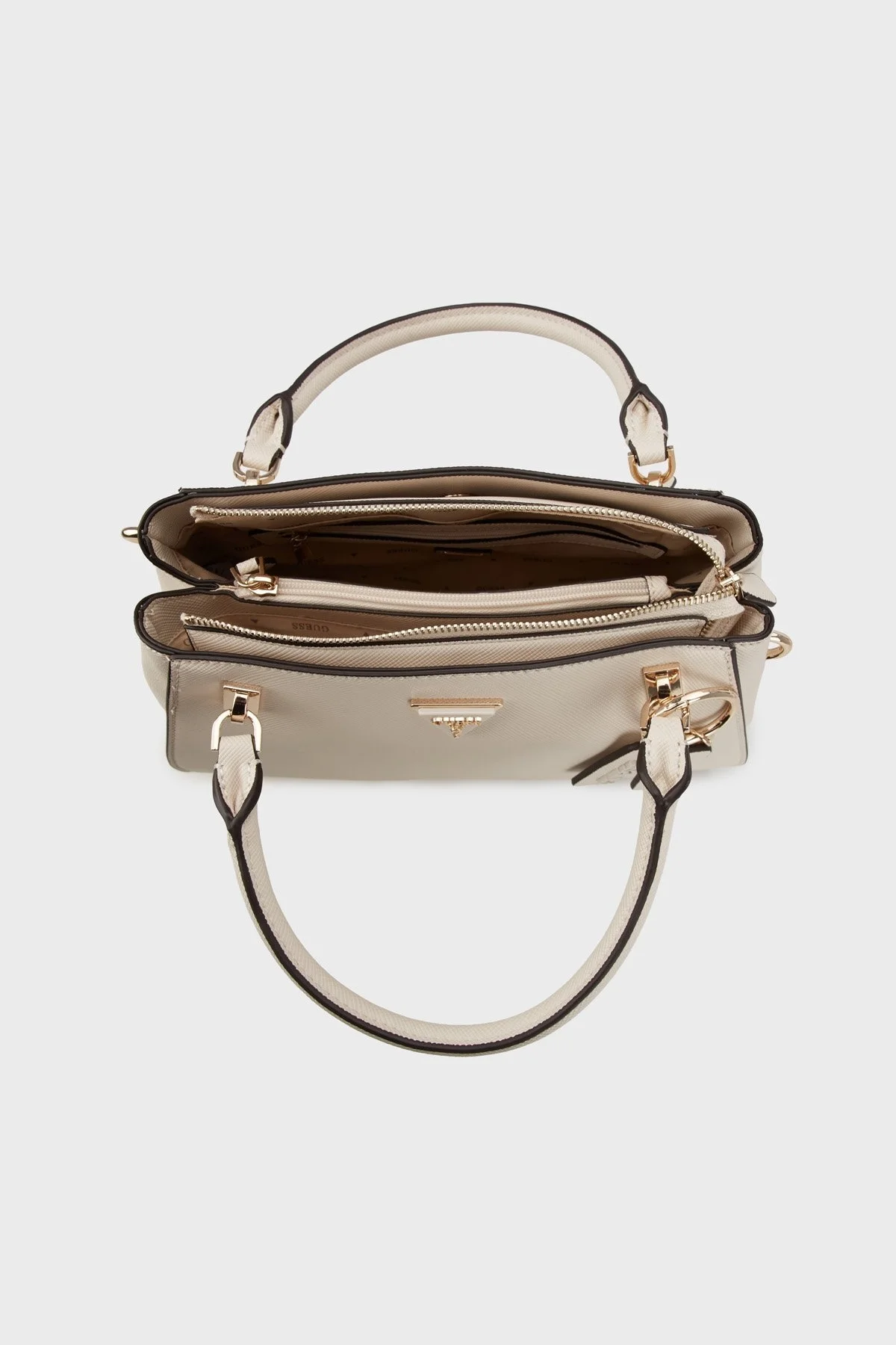 Guess Noelle Logolu Çıkarılabilir Askılı HWZG9672070 Bayan Çanta HWZG96 72070 BON EKRU - 3