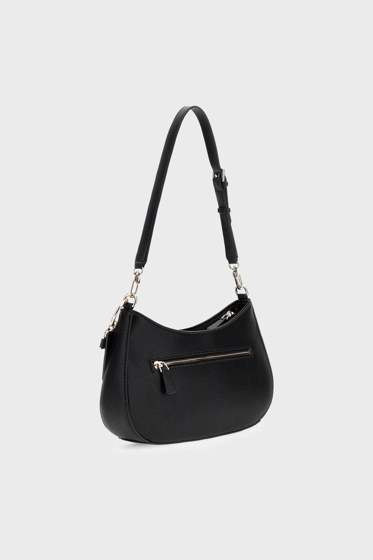 Guess Noelle Logolu Çıkarılabilir Askılı HWZG9672730 Kadın Çanta HWZG96 72730 BLA Siyah - 4