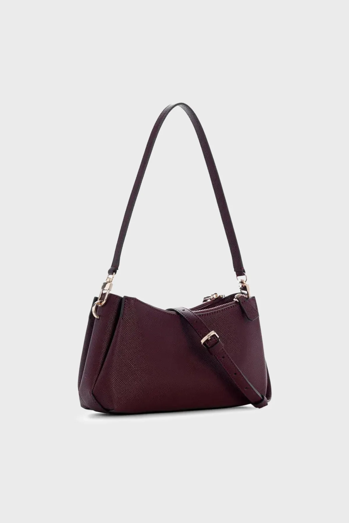 Guess Noelle Logolu Çıkarılabilir Askılı HWZG9672730 Kadın Çanta HWZG96 72730 BUR Bordo - 2
