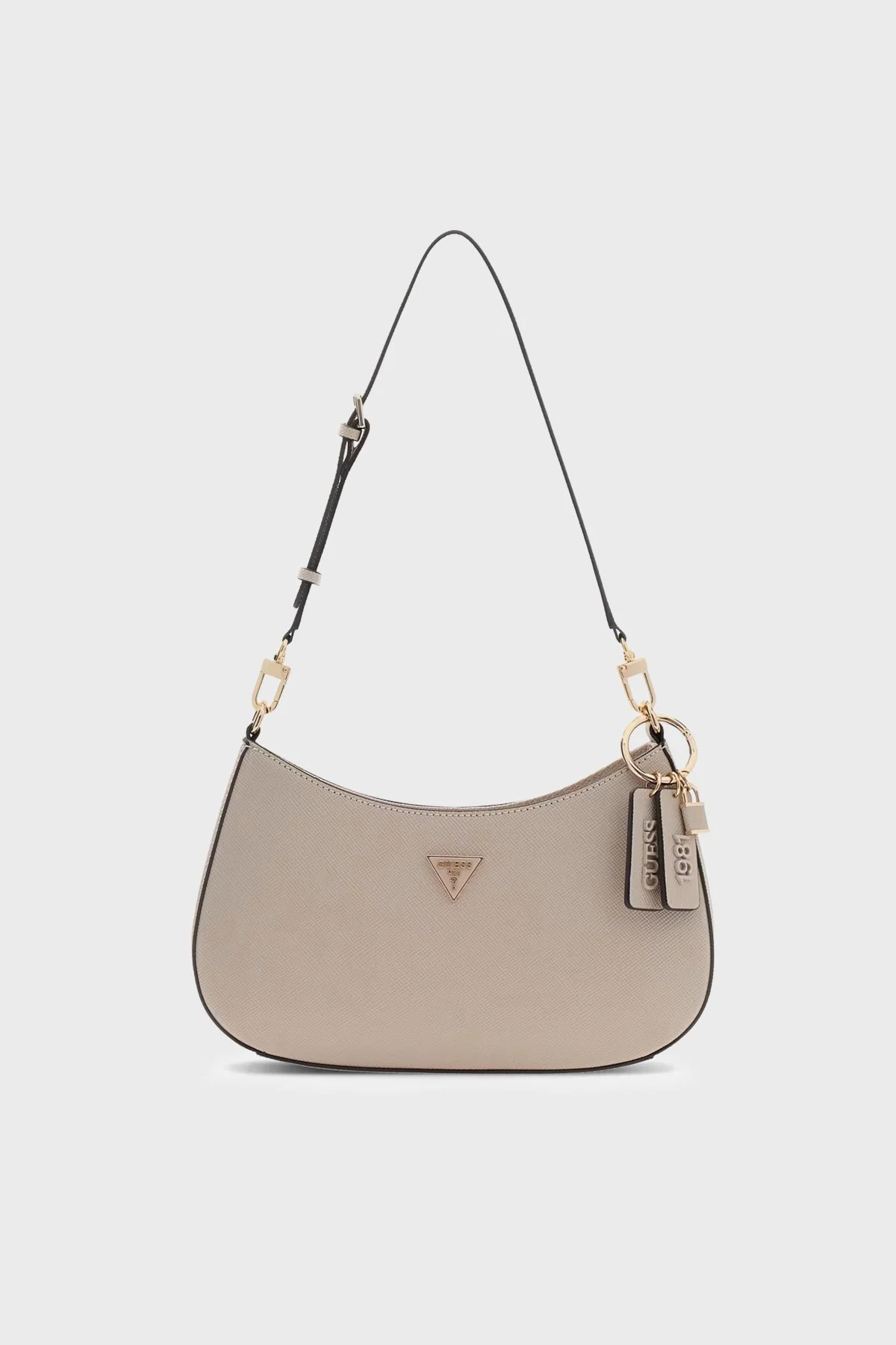 Guess Noelle Logolu Çıkarılabilir Askılı HWZG9672730 Kadın Çanta HWZG96 72730 TAU Bej - 1