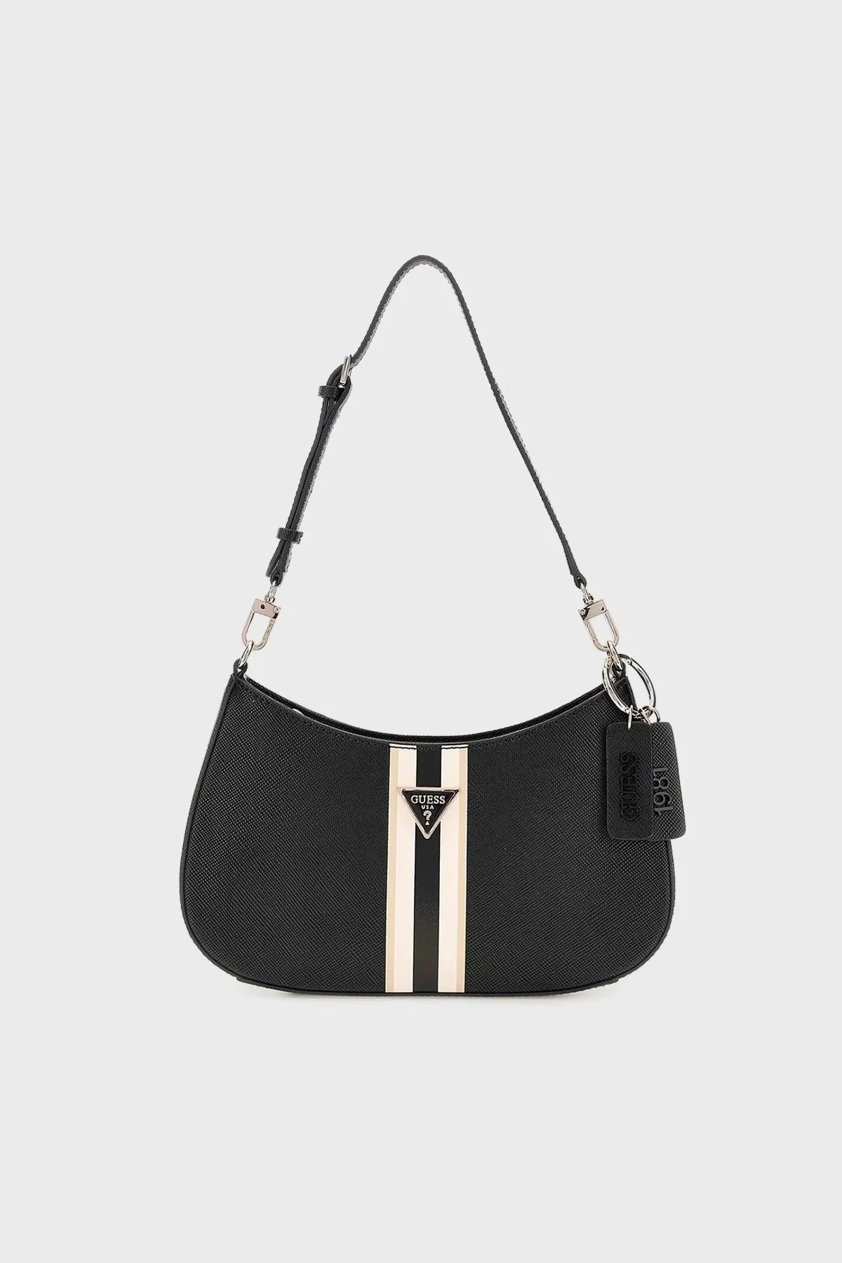 Guess Noelle Logolu Çıkarılabilir Askılı HWZS7879180 Bayan Çanta HWZS78 79180 BLA SİYAH - 1