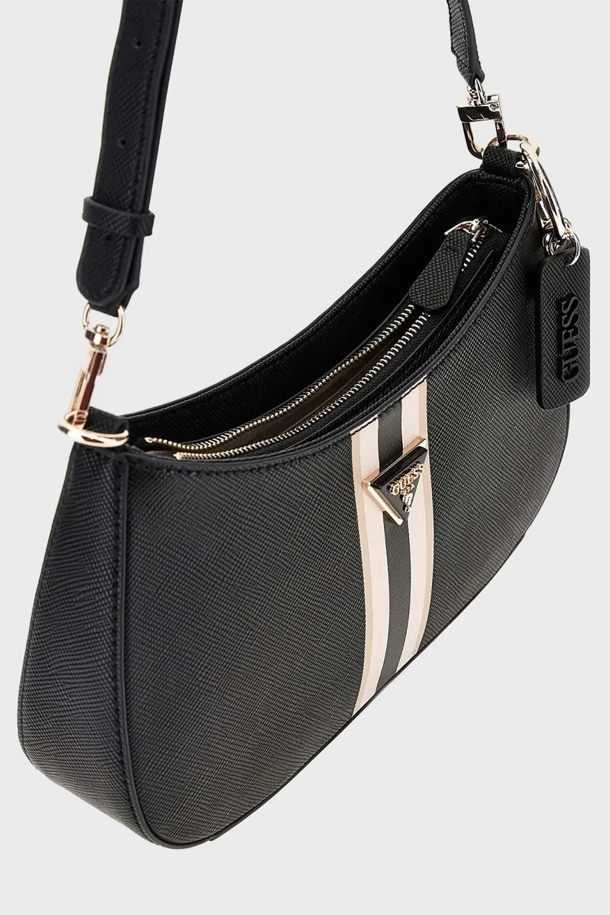 Guess Noelle Logolu Çıkarılabilir Askılı HWZS7879180 Bayan Çanta HWZS78 79180 BLA SİYAH - 3