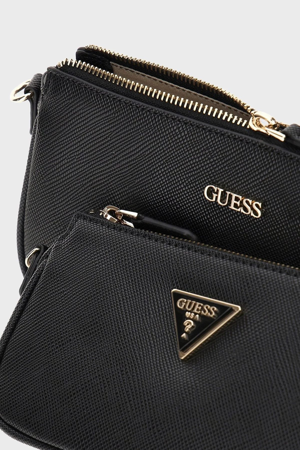 Guess Noelle Logolu Çıkarılabilir Askılı Zincir Detaylı HWZG9672710 Bayan Çanta HWZG96 72710 BLA SİYAH - 3