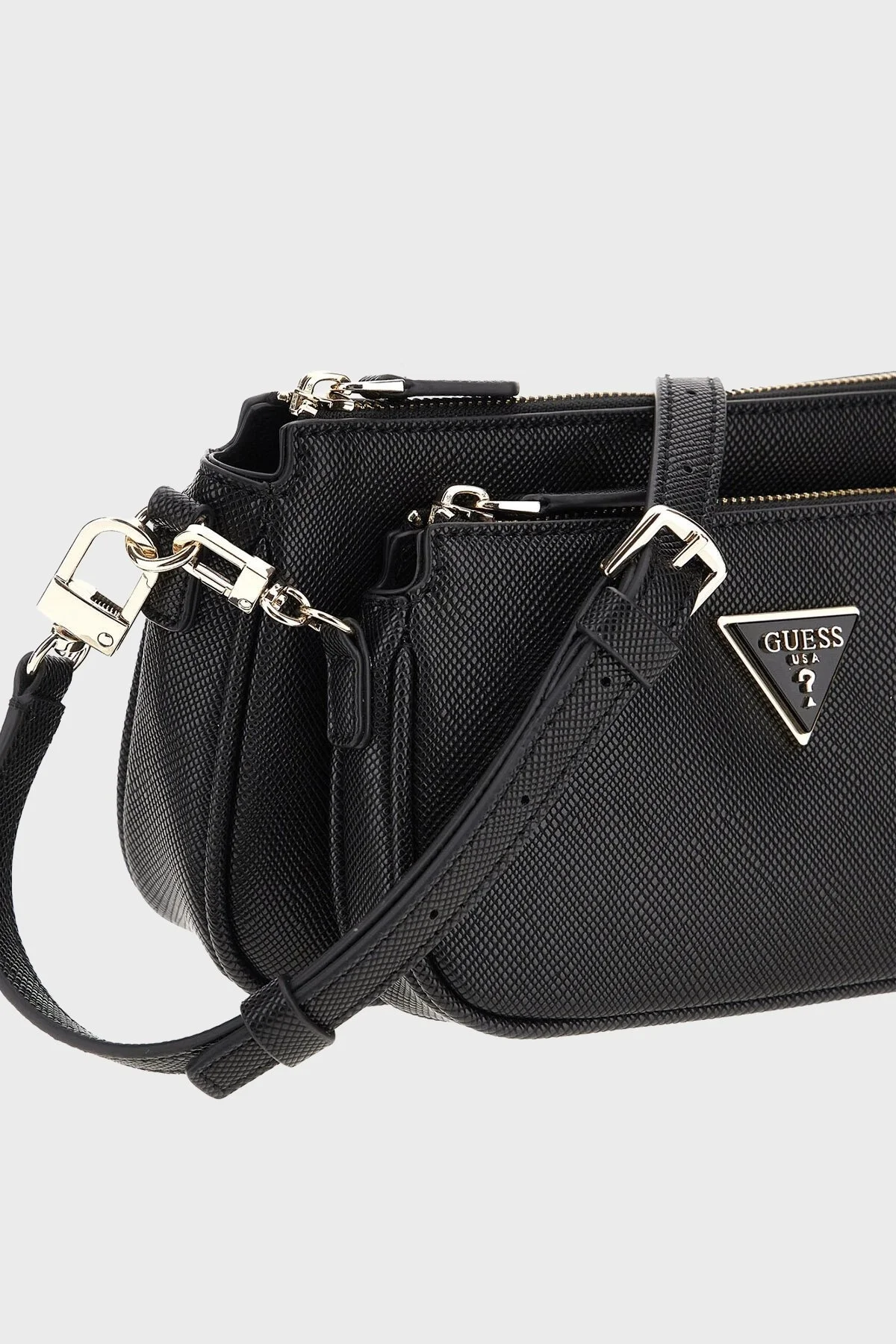 Guess Noelle Logolu Çıkarılabilir Askılı Zincir Detaylı HWZG9672710 Bayan Çanta HWZG96 72710 BLA SİYAH - 4