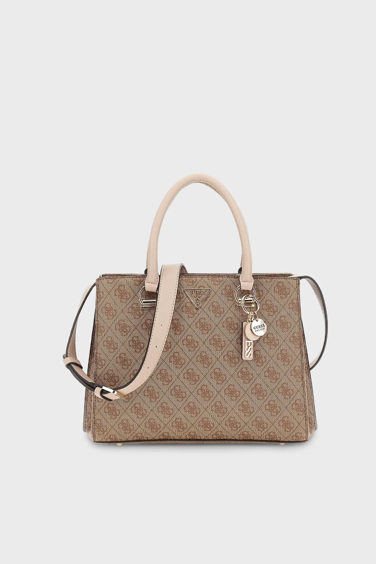 Guess Noelle Logolu Çıkarılabilir Omuz Askılı Bayan Çanta HWBG7879060 LTL KAHVE - 1