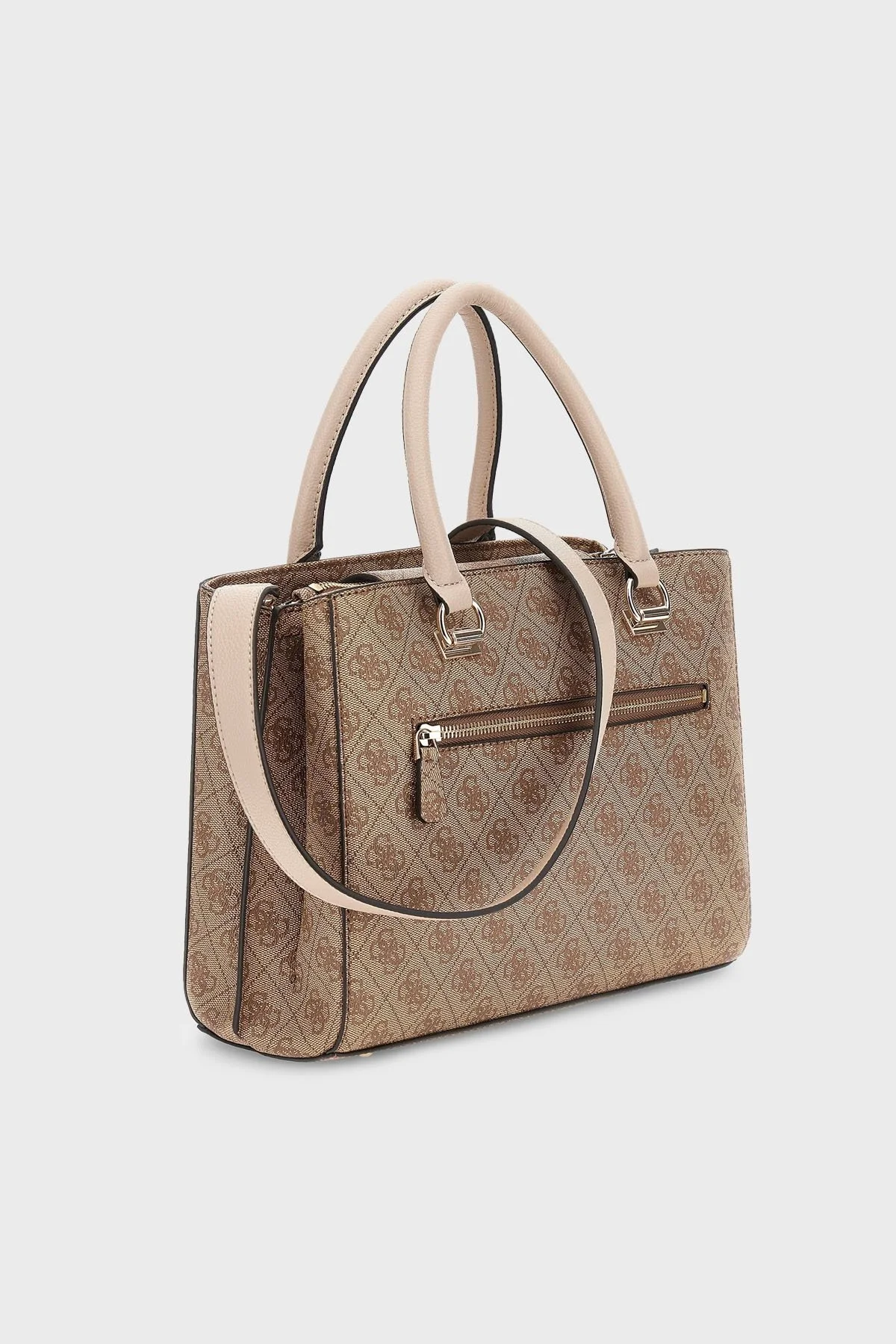 Guess Noelle Logolu Çıkarılabilir Omuz Askılı Bayan Çanta HWBG7879060 LTL KAHVE - 3