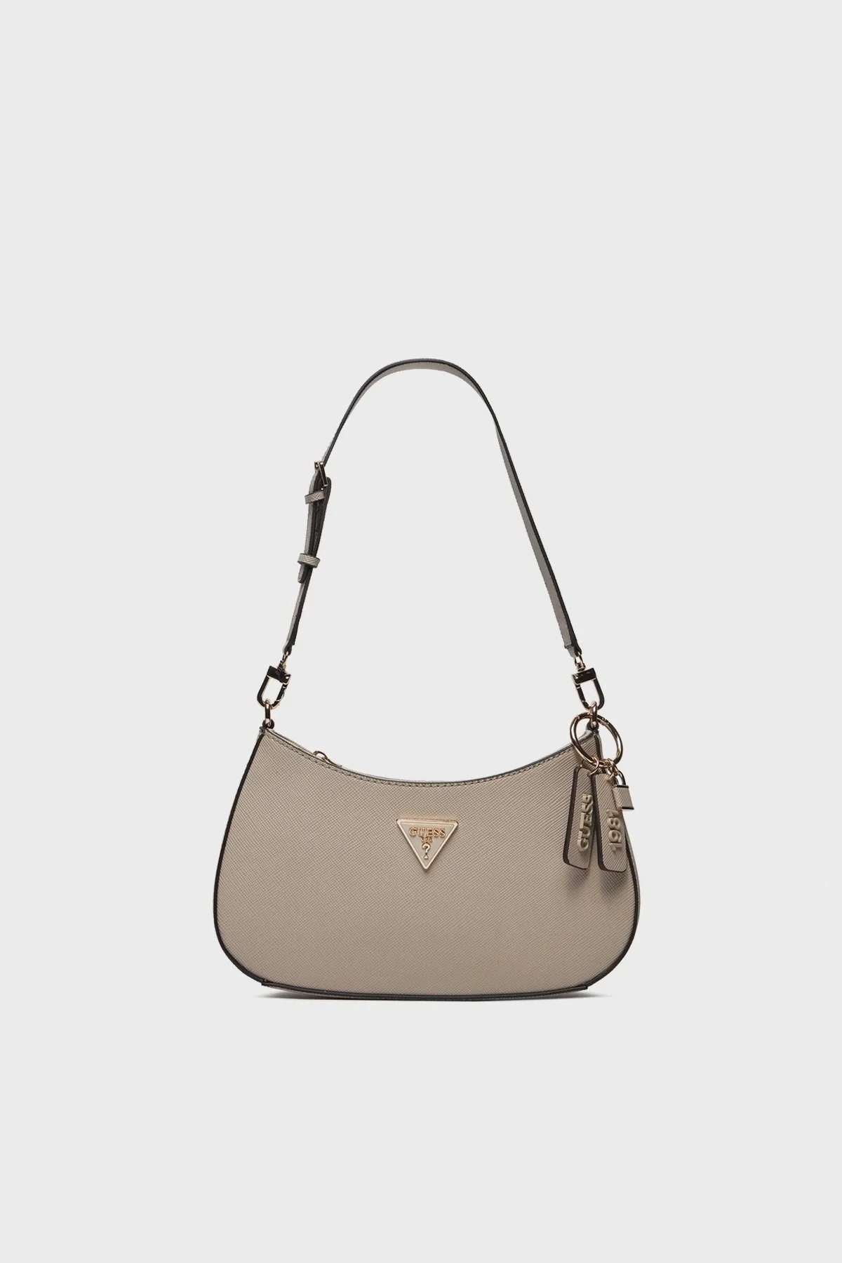 Guess Noelle Logolu Çıkarılabilir ve Ayarlanabilir Omuz Askılı HWZG7879180TAU Bayan Çanta HWZG7879180 TAU GRİ - 1