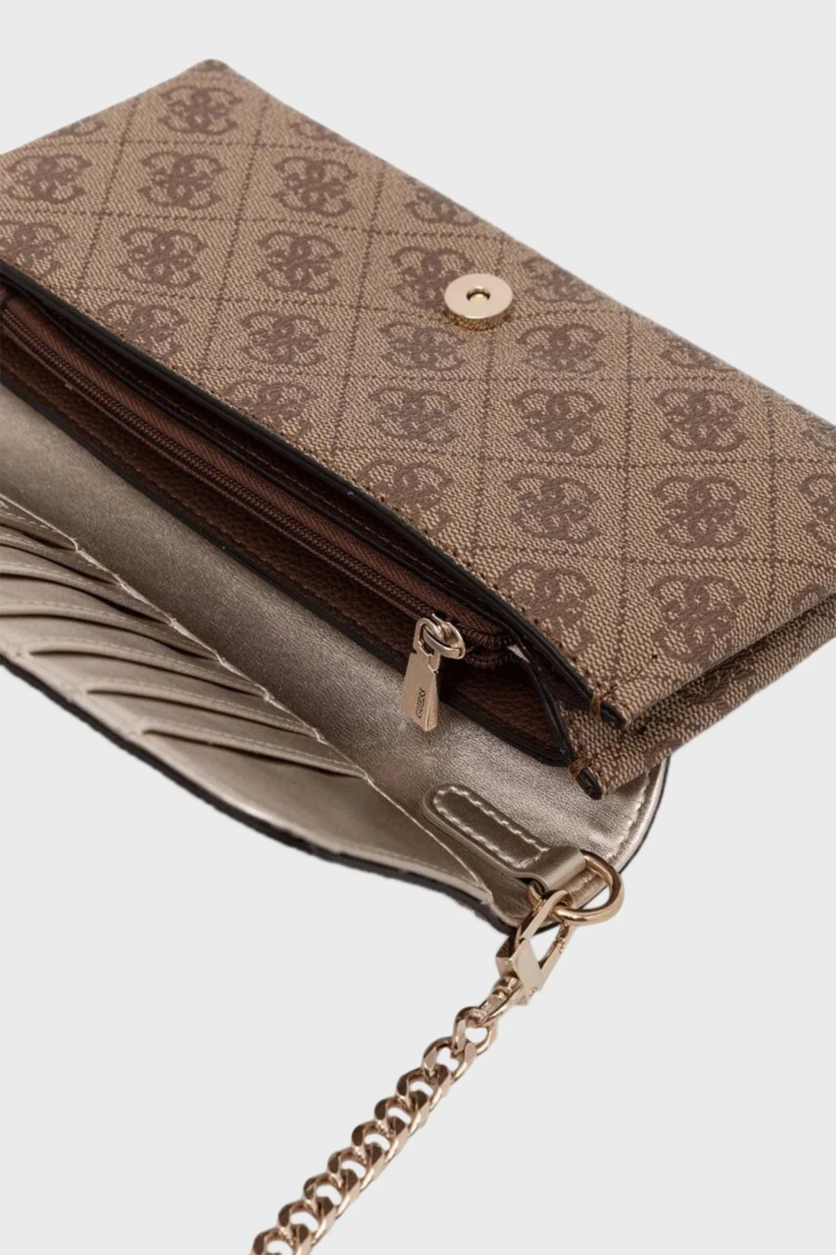 Guess Noelle Logolu Çıkarılabilir Zincir Askılı Mini HWBG7879750 Bayan Çanta HWBG78 79750 LGW KAHVE - 2