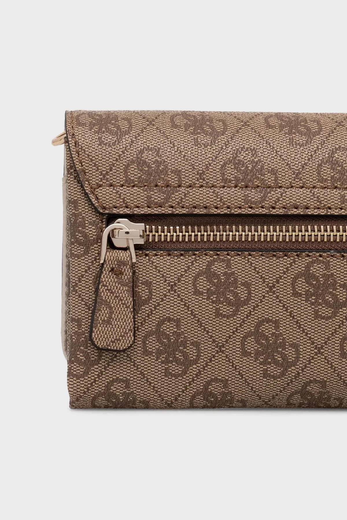 Guess Noelle Logolu Çıkarılabilir Zincir Askılı Mini HWBG7879750 Bayan Çanta HWBG78 79750 LGW KAHVE - 4