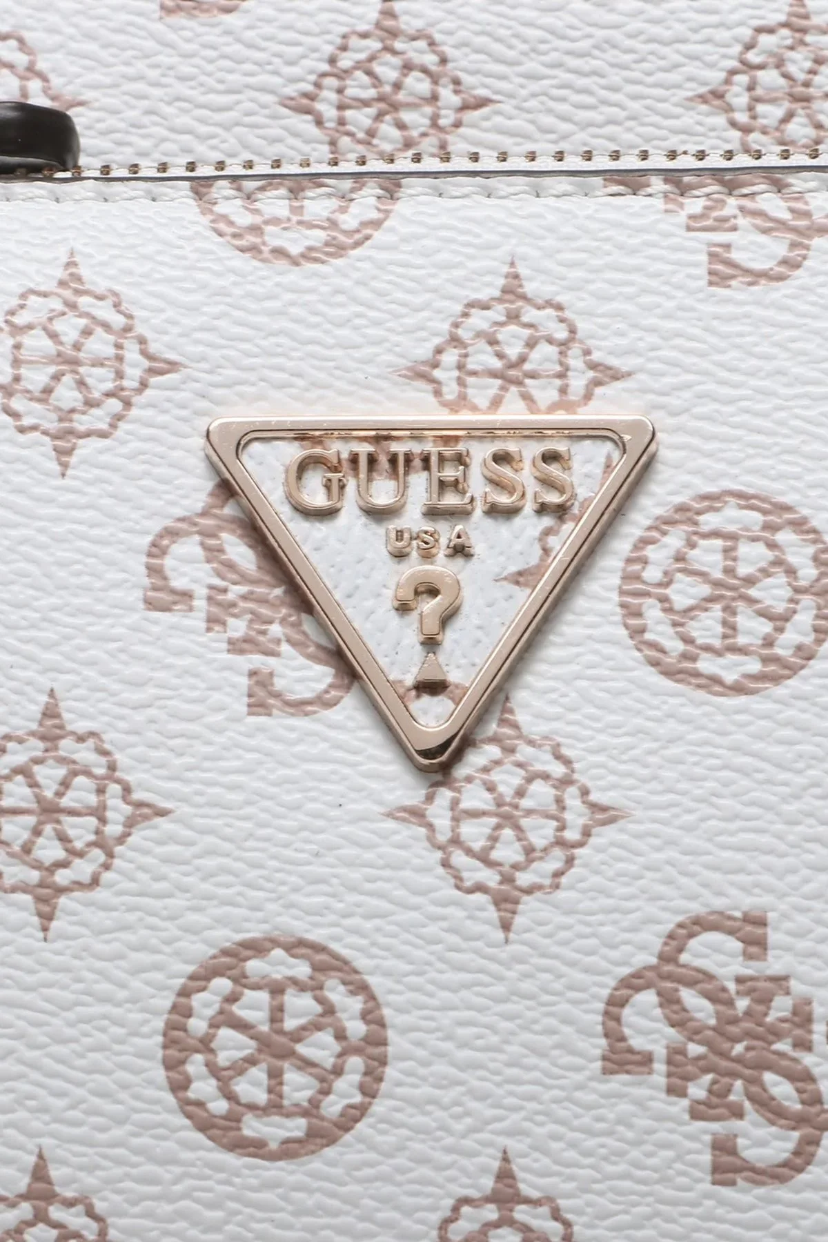 Guess Noelle Logolu Dekoratif Zincirli Çıkarılabilir Ve Ayarlanabilir Omuz Askılı Bayan Çanta HWPT7879710 WLO BEYAZ - 7