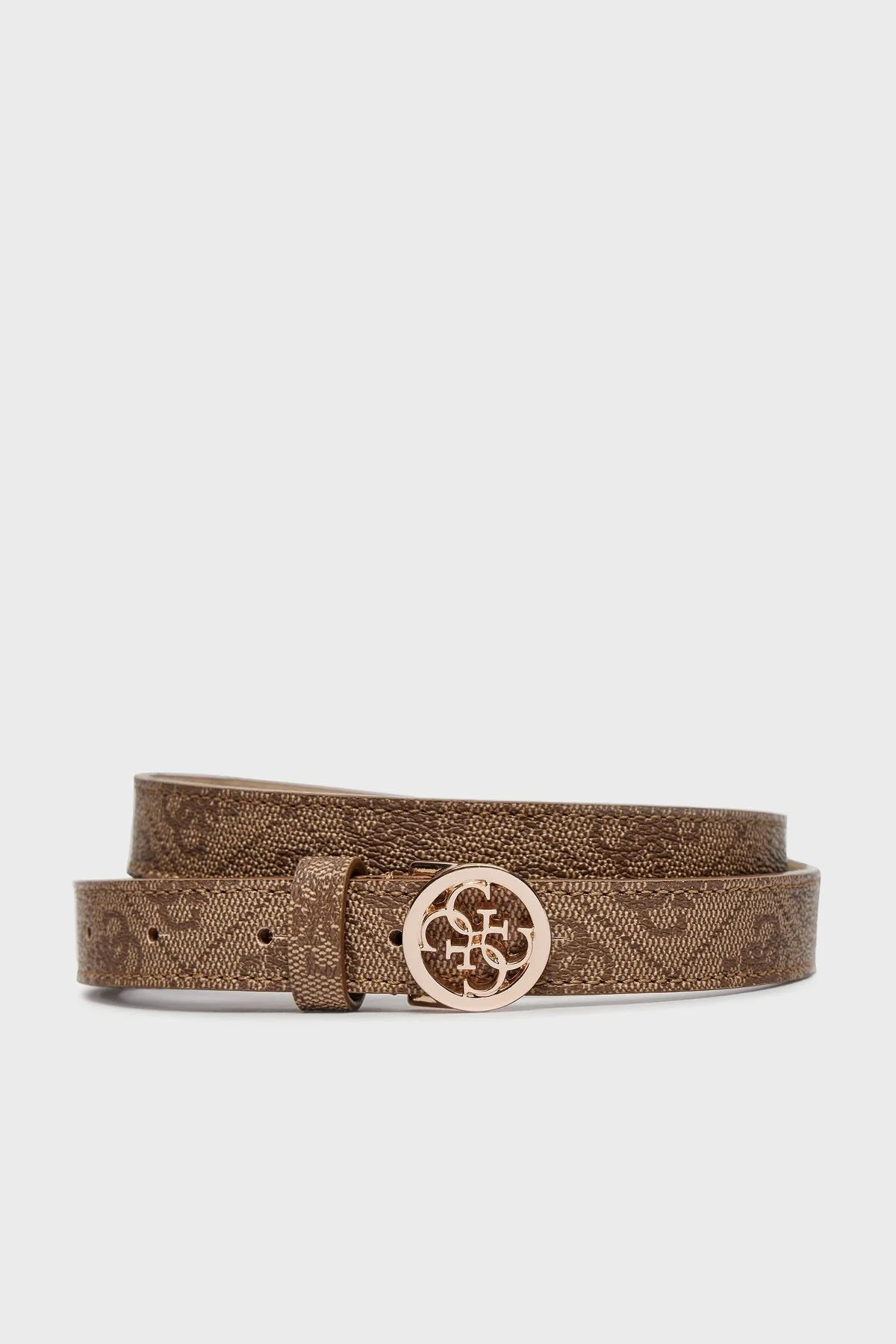 Guess Noelle Logolu Desenli BW9161P4320 Bayan Kemer BW9161 P4320 LTL KAHVE - 1