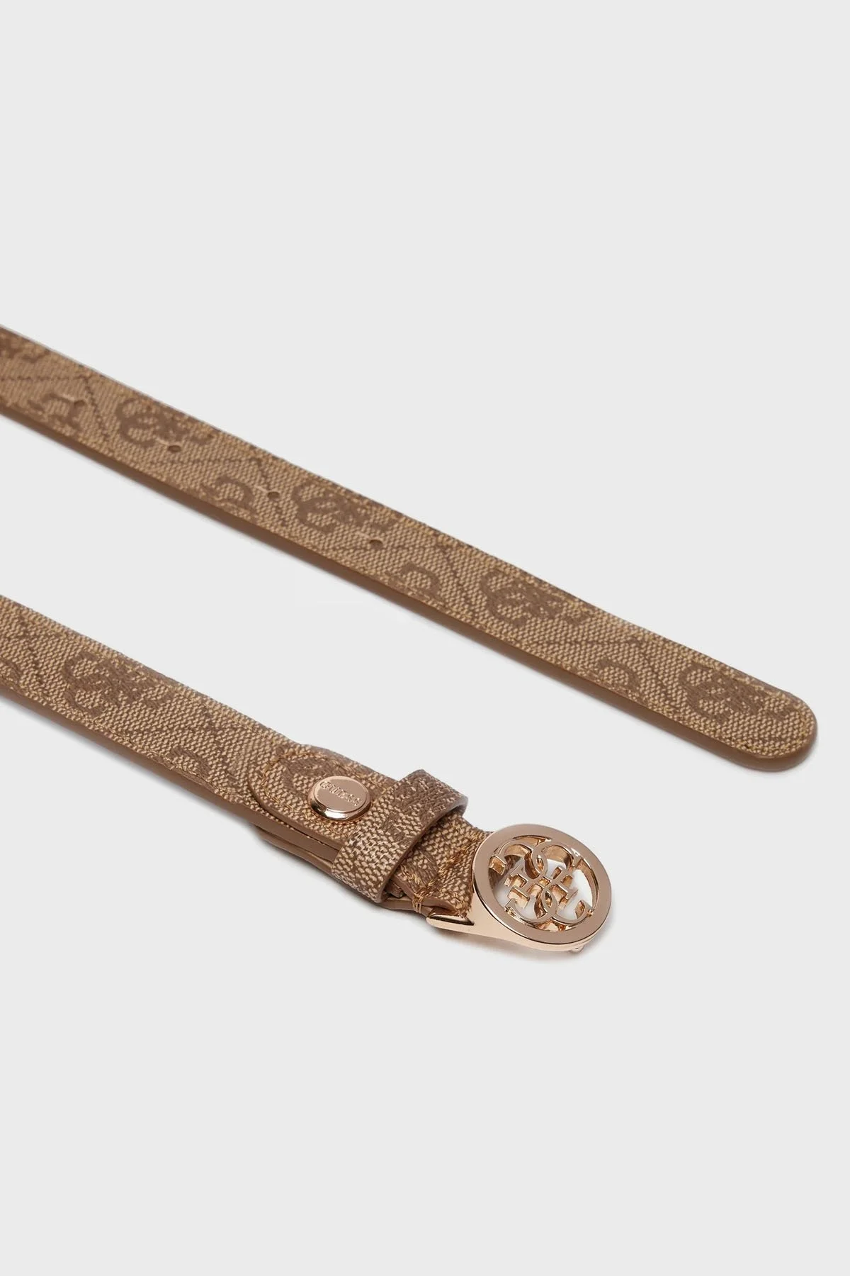 Guess Noelle Logolu Desenli BW9161P4320 Bayan Kemer BW9161 P4320 LTL KAHVE - 2