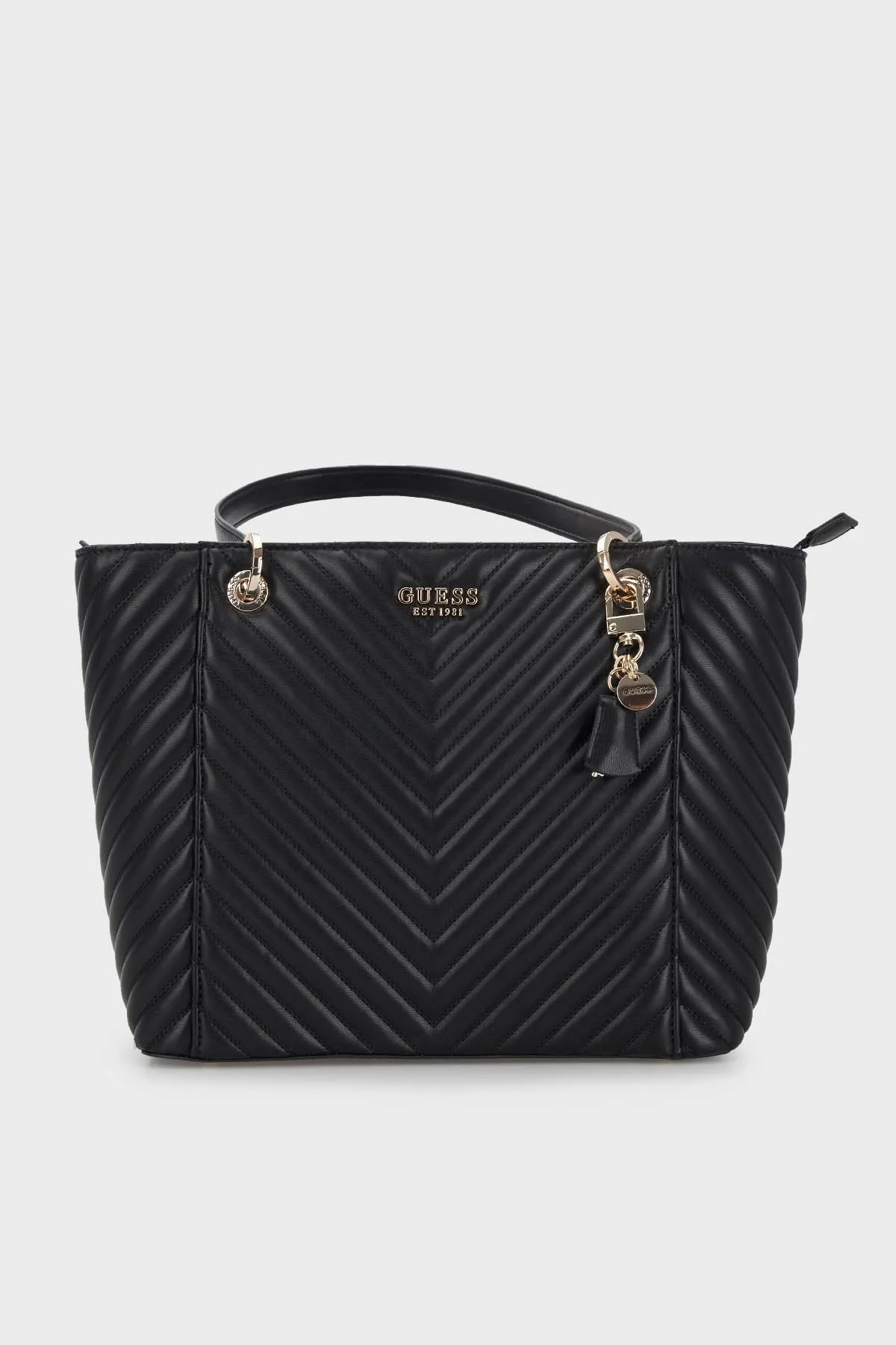 Guess Noelle Logolu Fermuarlı Omuz Bayan Çanta HWQG7879230 BLA SİYAH - 1