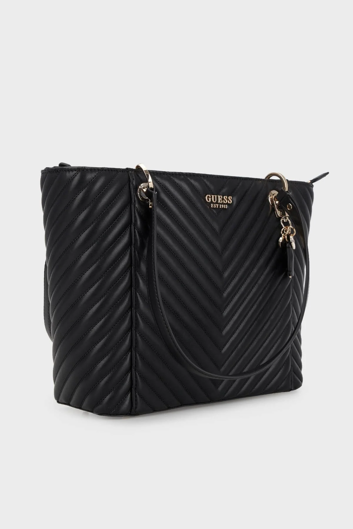 Guess Noelle Logolu Fermuarlı Omuz Bayan Çanta HWQG7879230 BLA SİYAH - 2