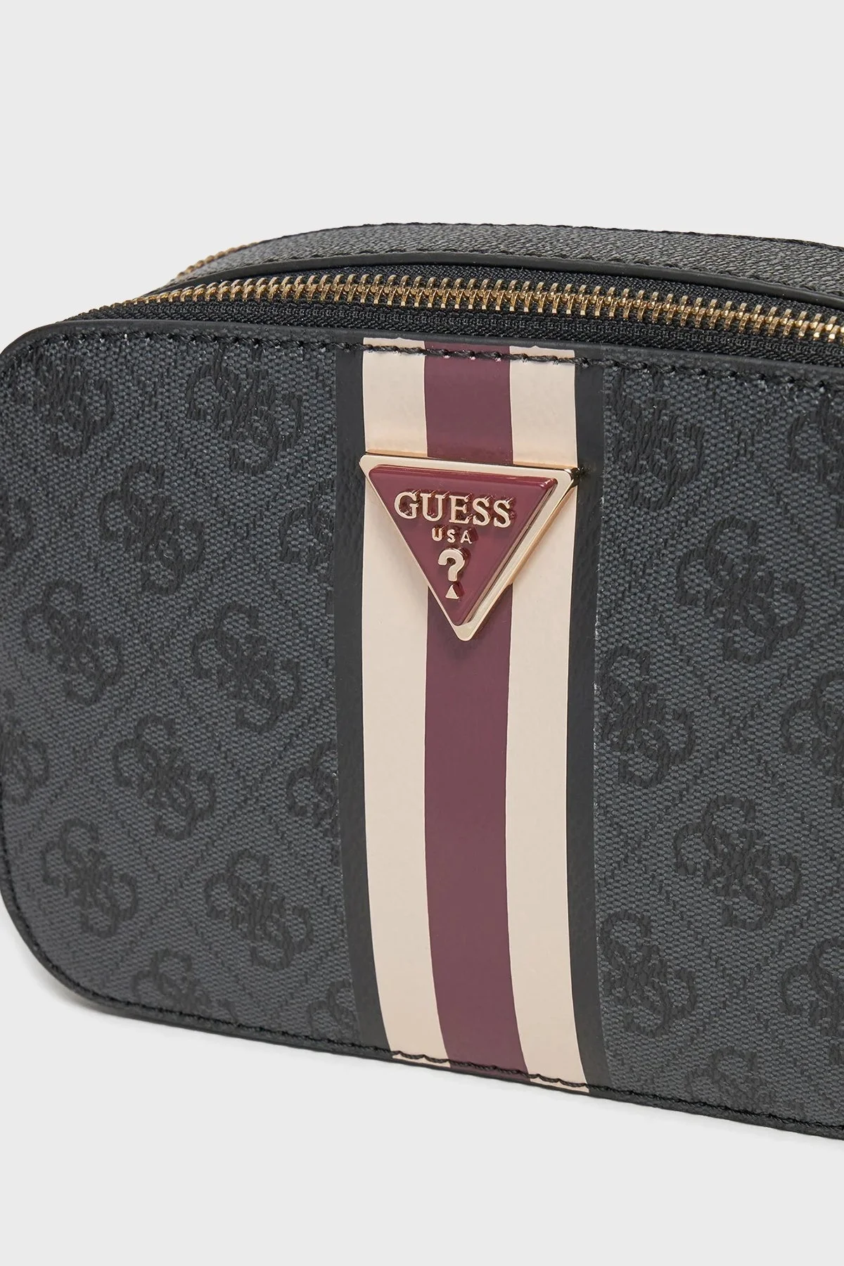 Guess Noelle Logolu Fermuarlı Zincir Askılı HWSS7879140 Bayan Çanta HWSS78 79140 CLO ANTRASİT - 4