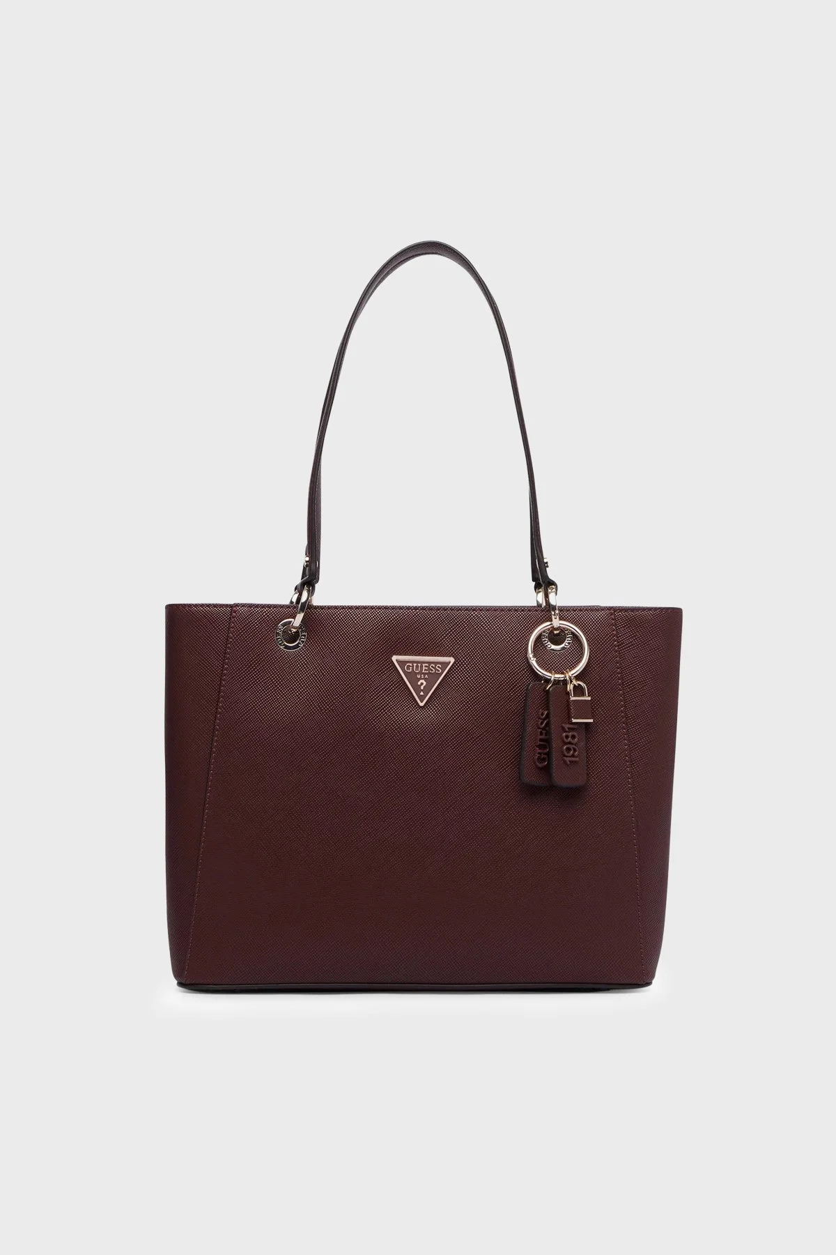 Guess Noelle Logolu Omuz Askılı Tote HWZG9672250 Kadın Çanta HWZG96 72250 BUR Bordo - 1