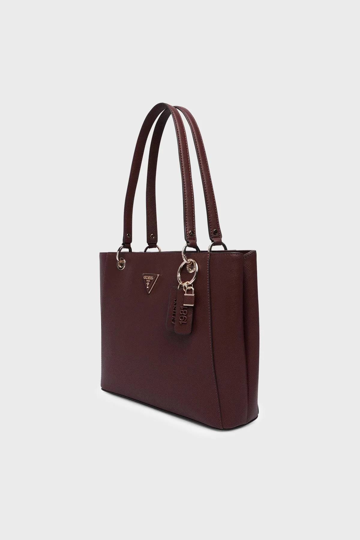 Guess Noelle Logolu Omuz Askılı Tote HWZG9672250 Kadın Çanta HWZG96 72250 BUR Bordo - 6
