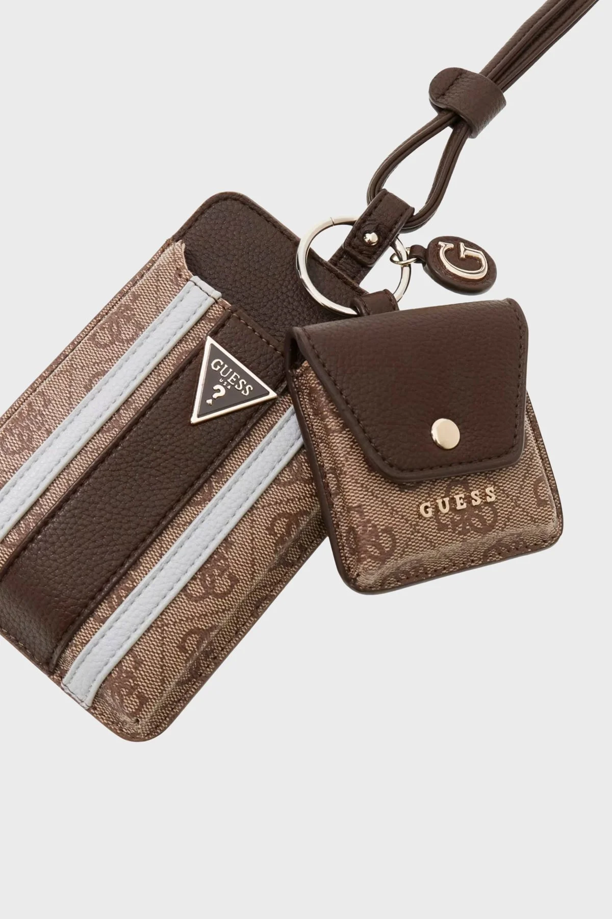 Guess Noelle Logolu PW7574P6326 Kadın Telefon Çantası PW7574 P6326 LGW Kahve - 3