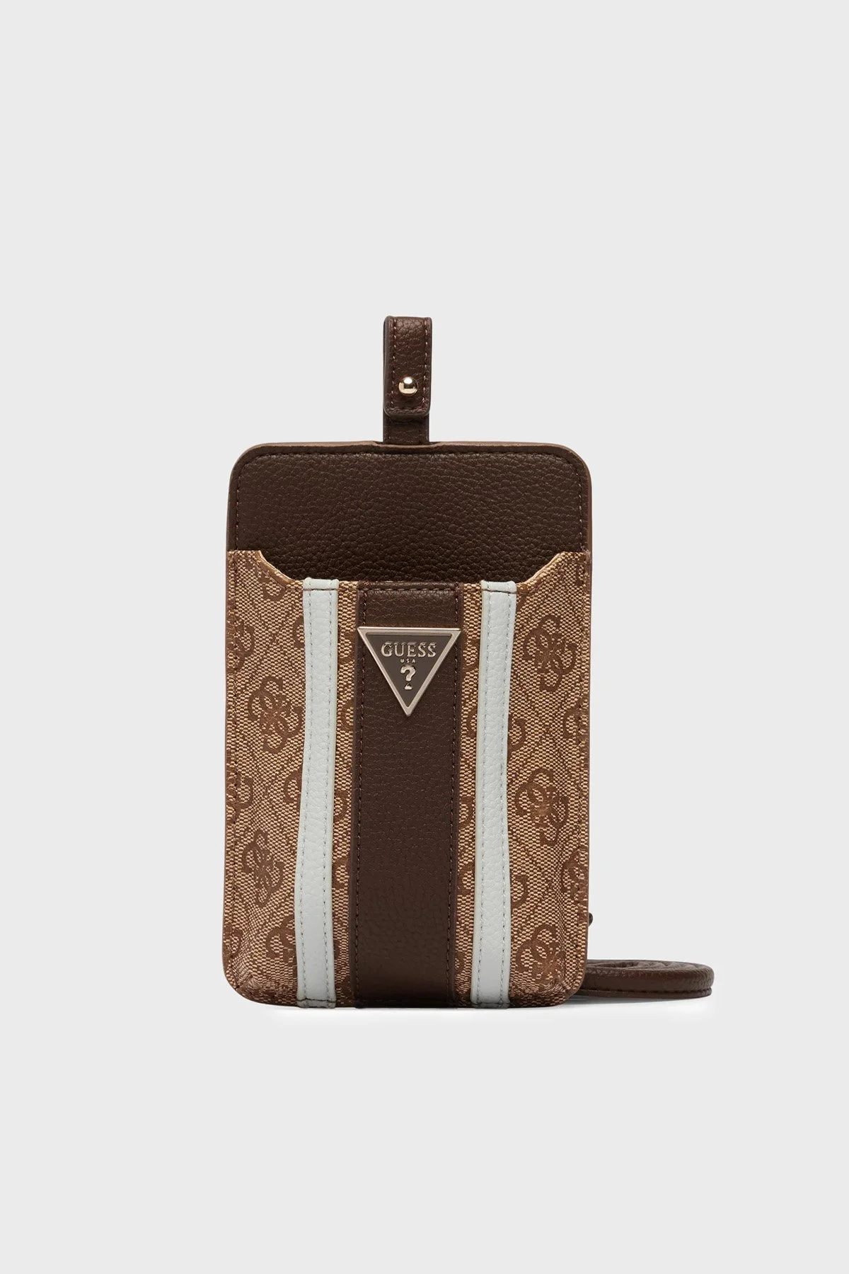 Guess Noelle Logolu PW7574P6326 Kadın Telefon Çantası PW7574 P6326 LGW Kahve - 6