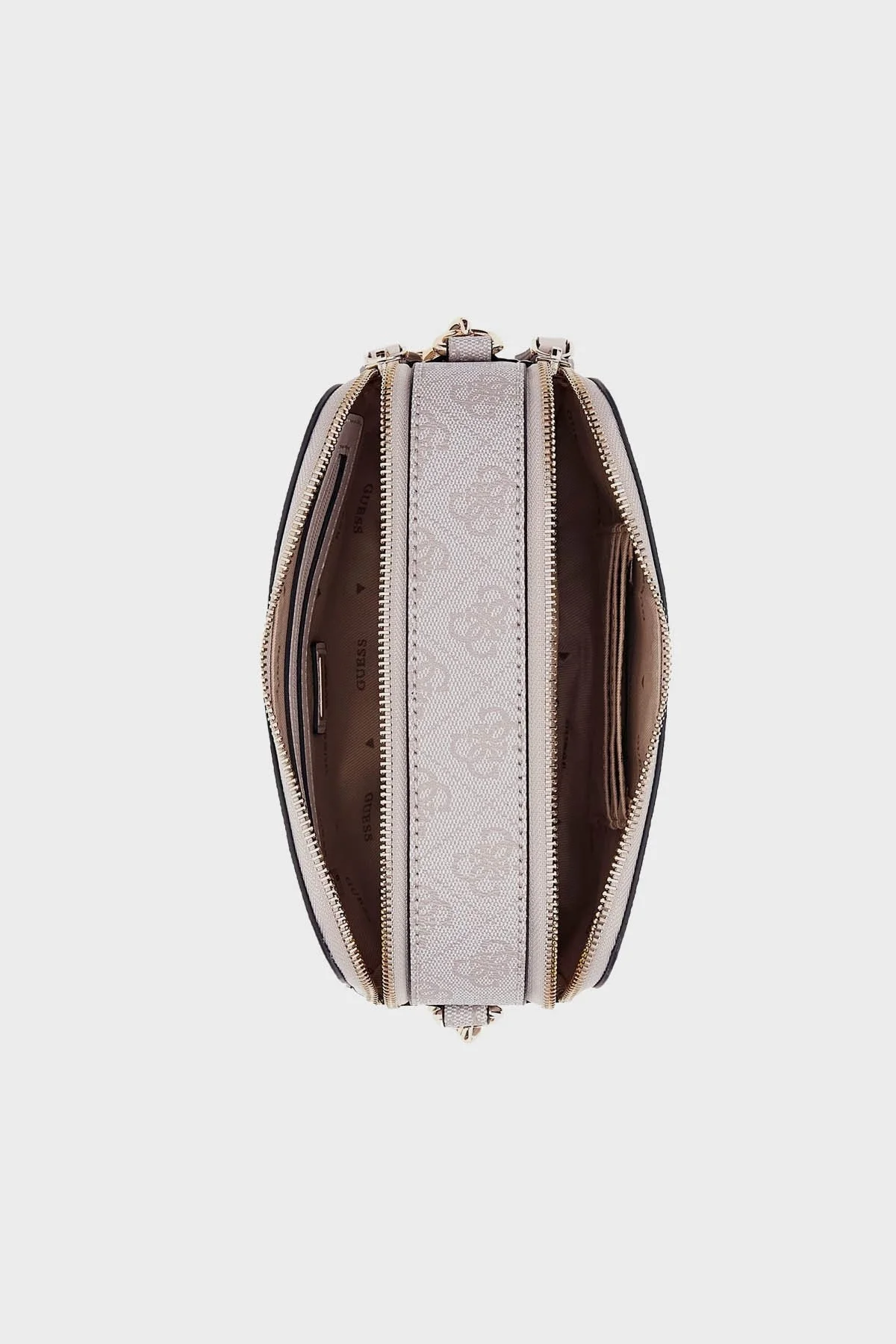 Guess Noelle logolu Zincir Askılı Bayan Çanta HWBD7879140 DVL BEJ - 3