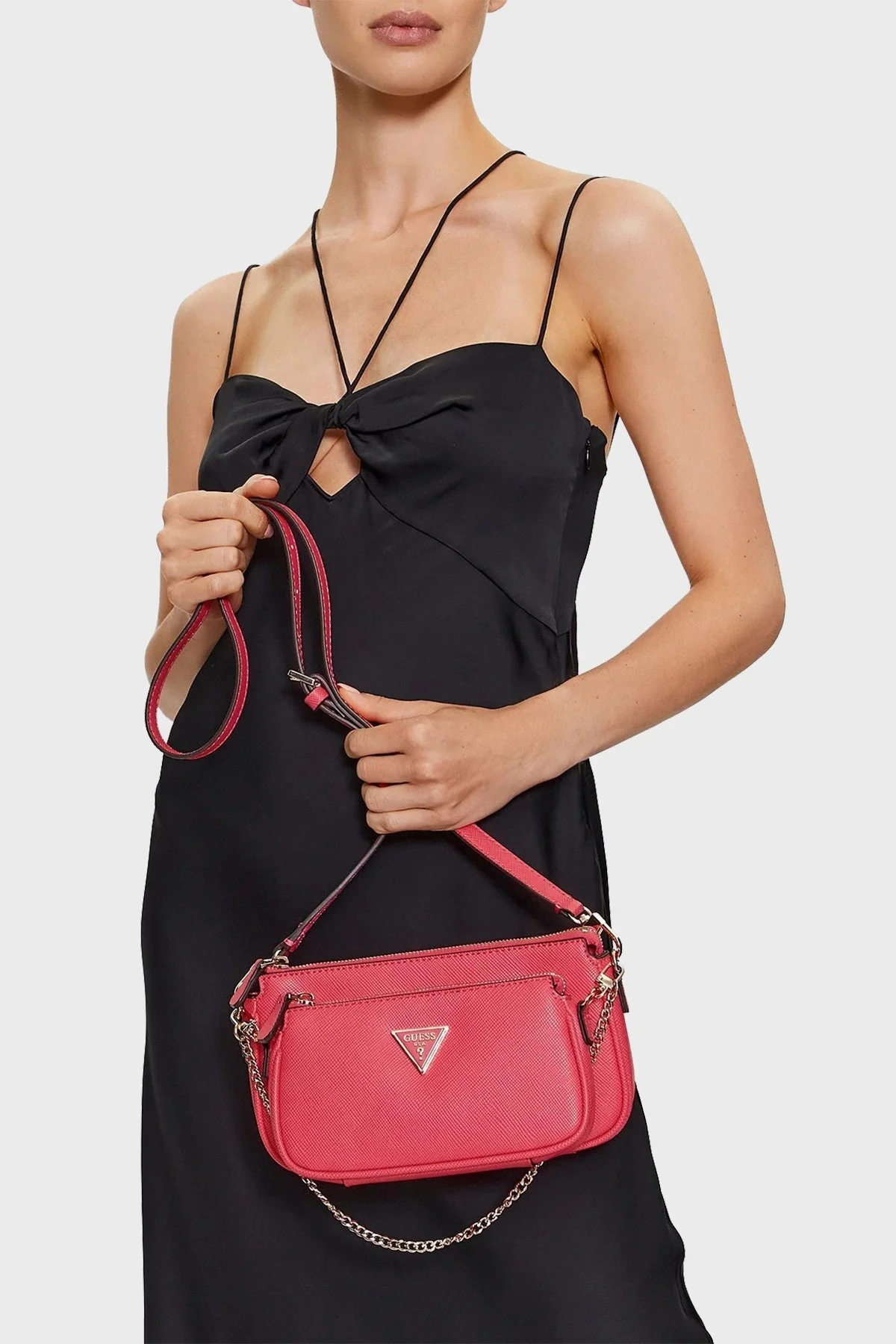 Guess Noelle Logolu Zincir Askılı Bayan Çanta HWZG7879710 MAG FUŞYA - 2