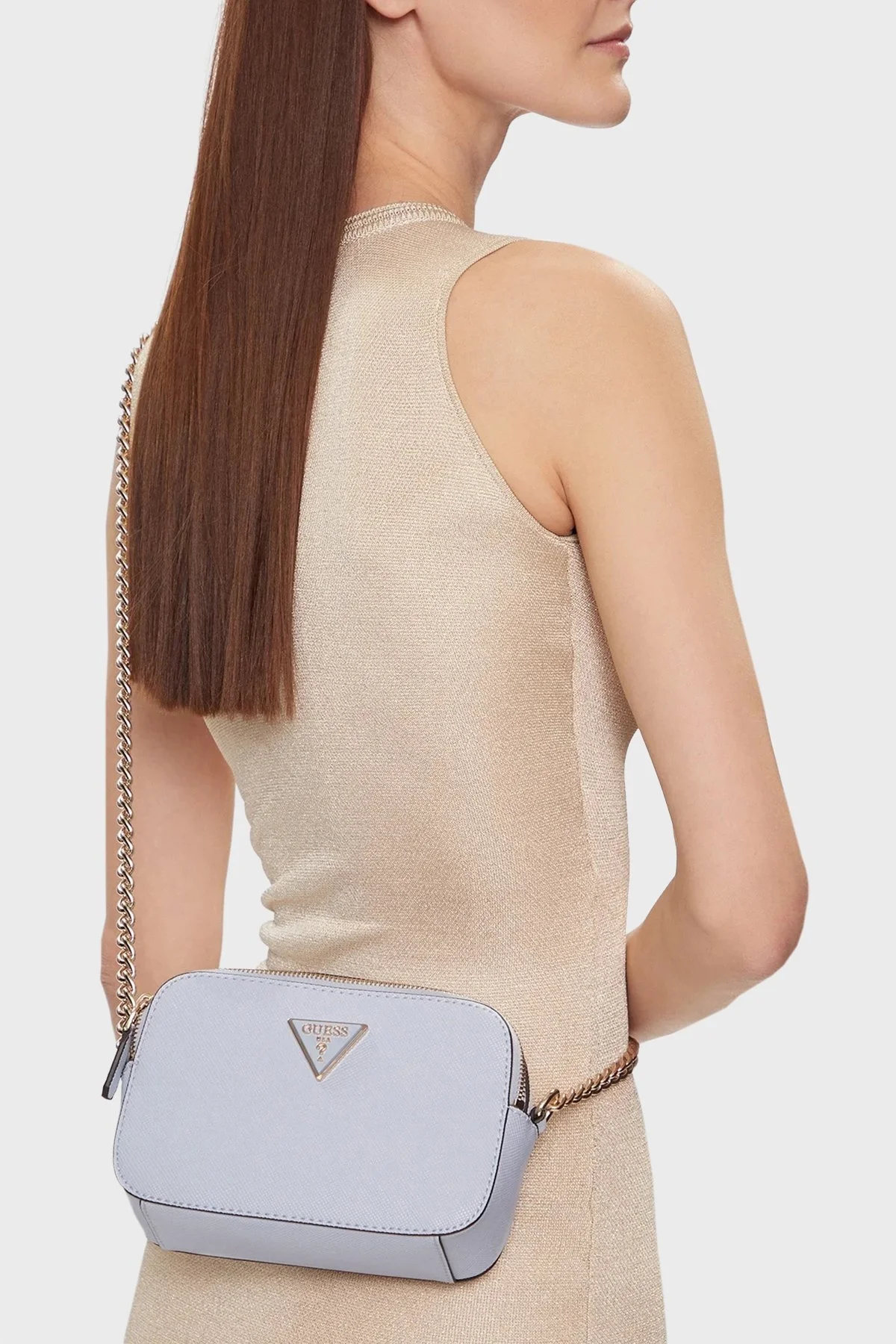 Guess Noelle Logolu Zincir Askılı HWZG7879140 Bayan Çanta HWZG7879140 SKB MAVİ - 2