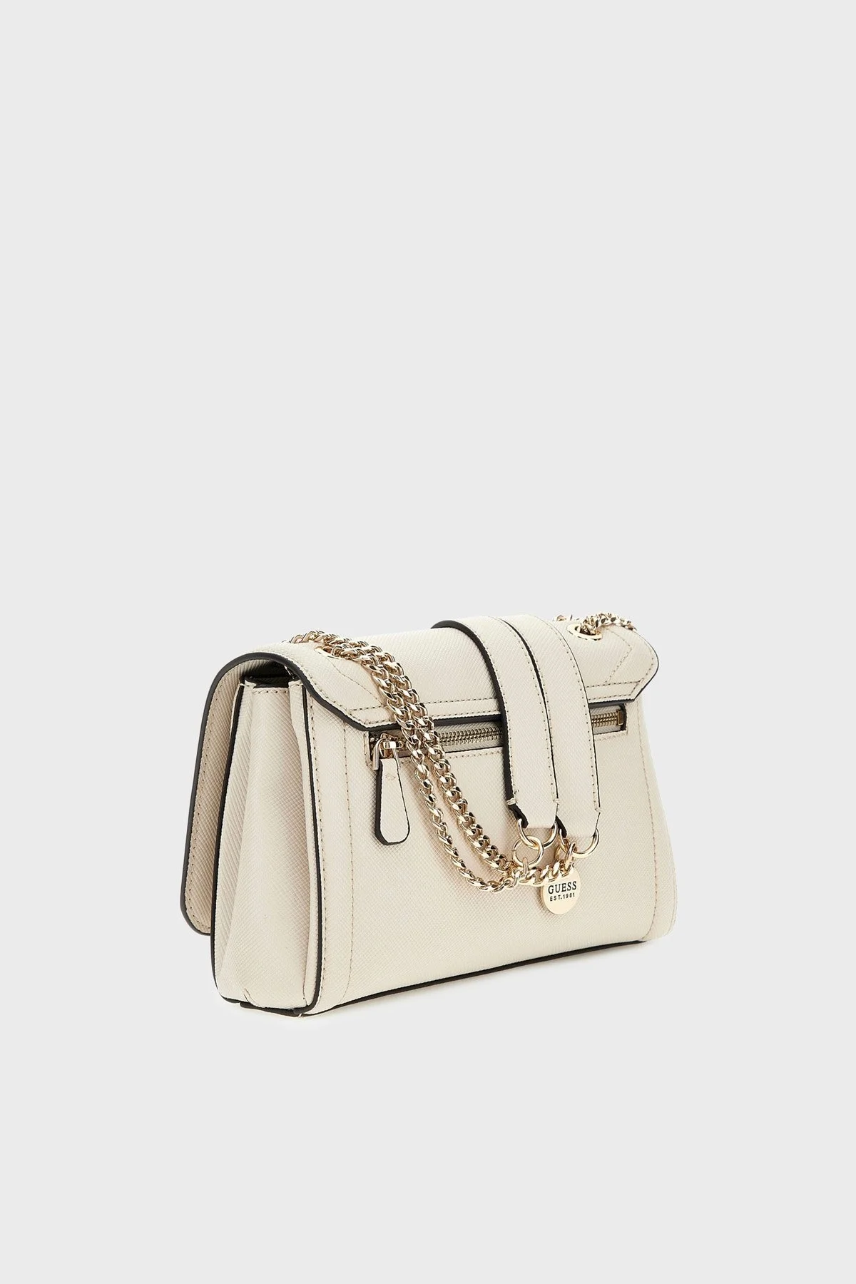 Guess Noelle Logolu Zincir Askılı HWZG9672210 Bayan Çanta HWZG96 72210 BON EKRU - 2